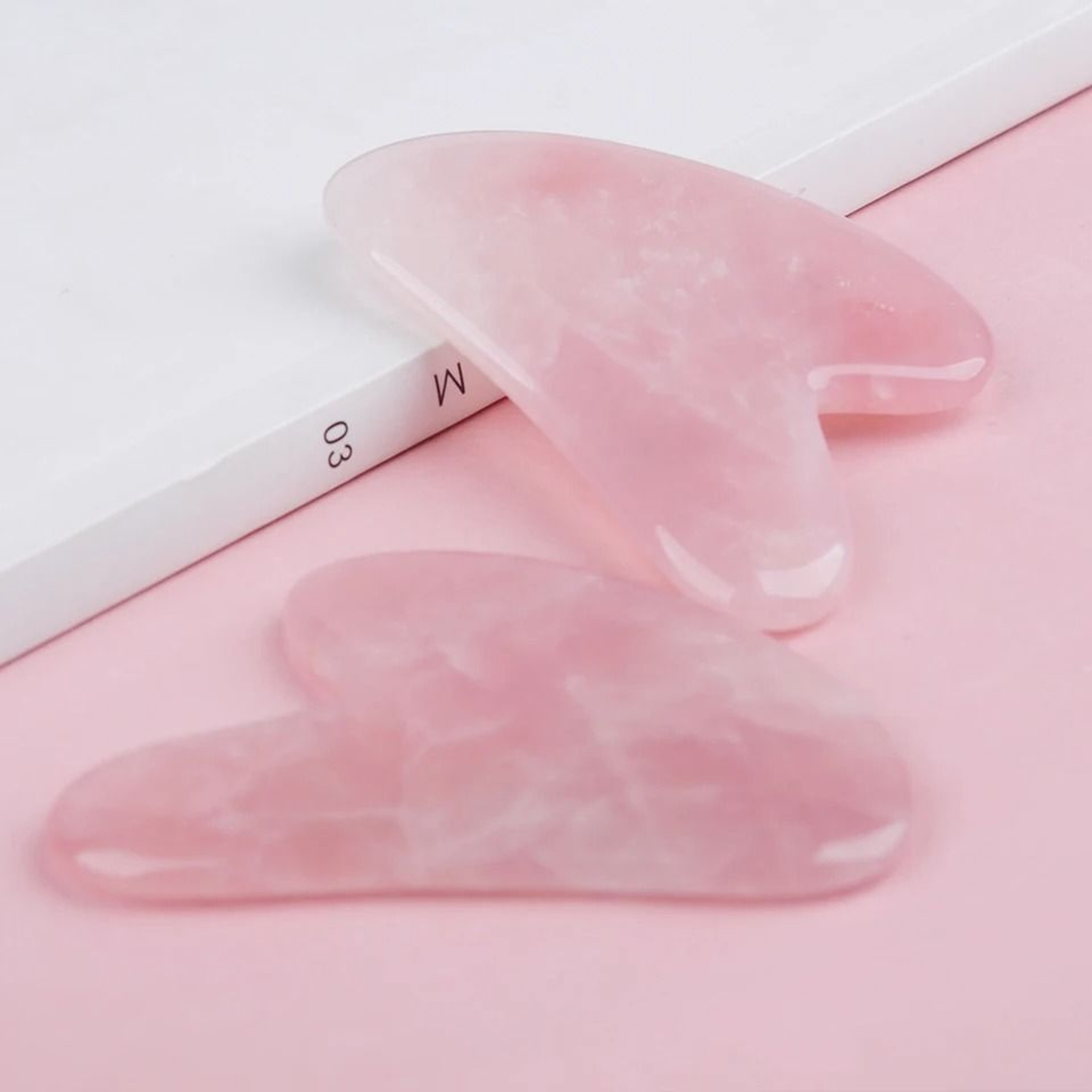 Rose Pink Gua Sha Massage Board For Face And Body 1