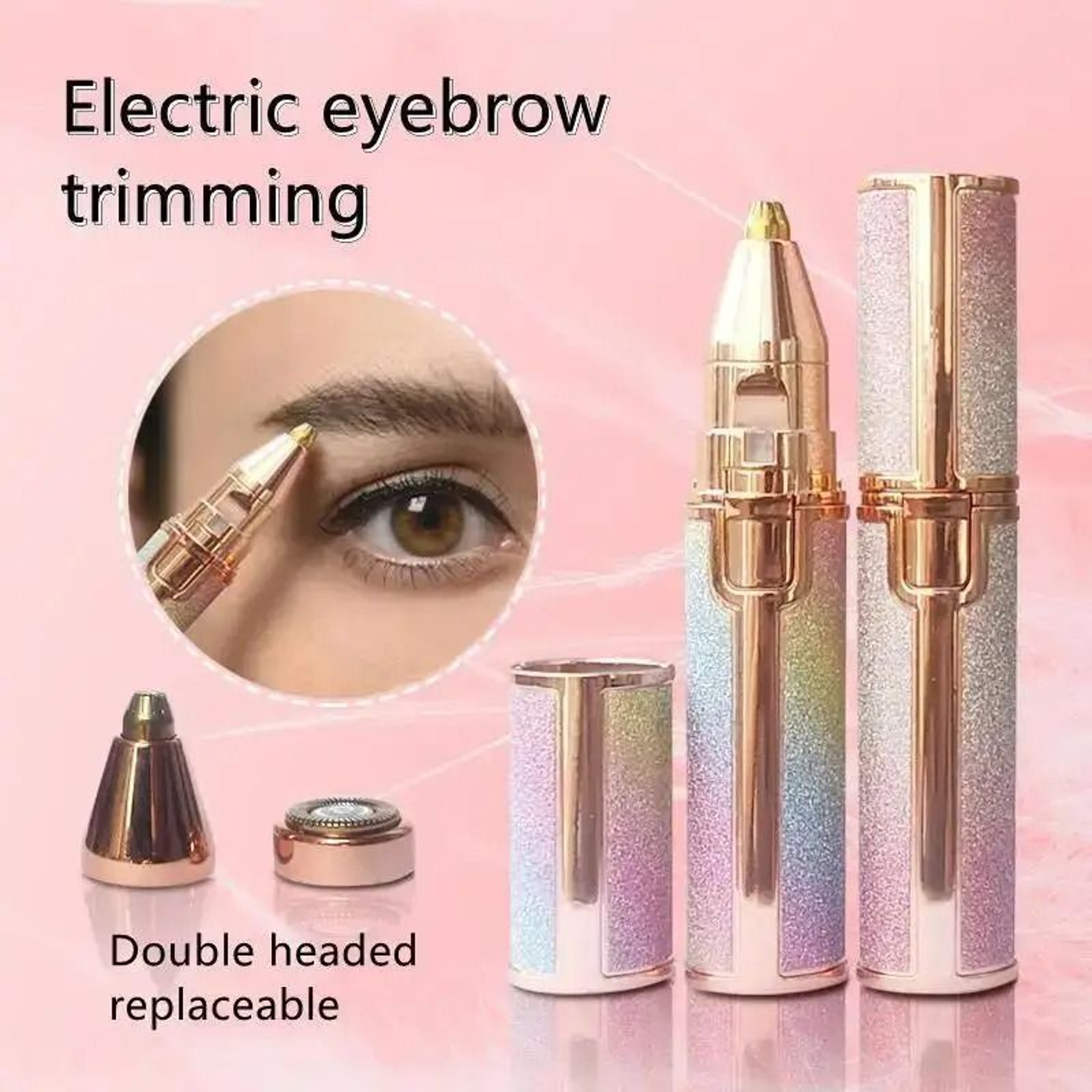 Portable Electric Epilator And Eyebrow Trimmer For Women 4
