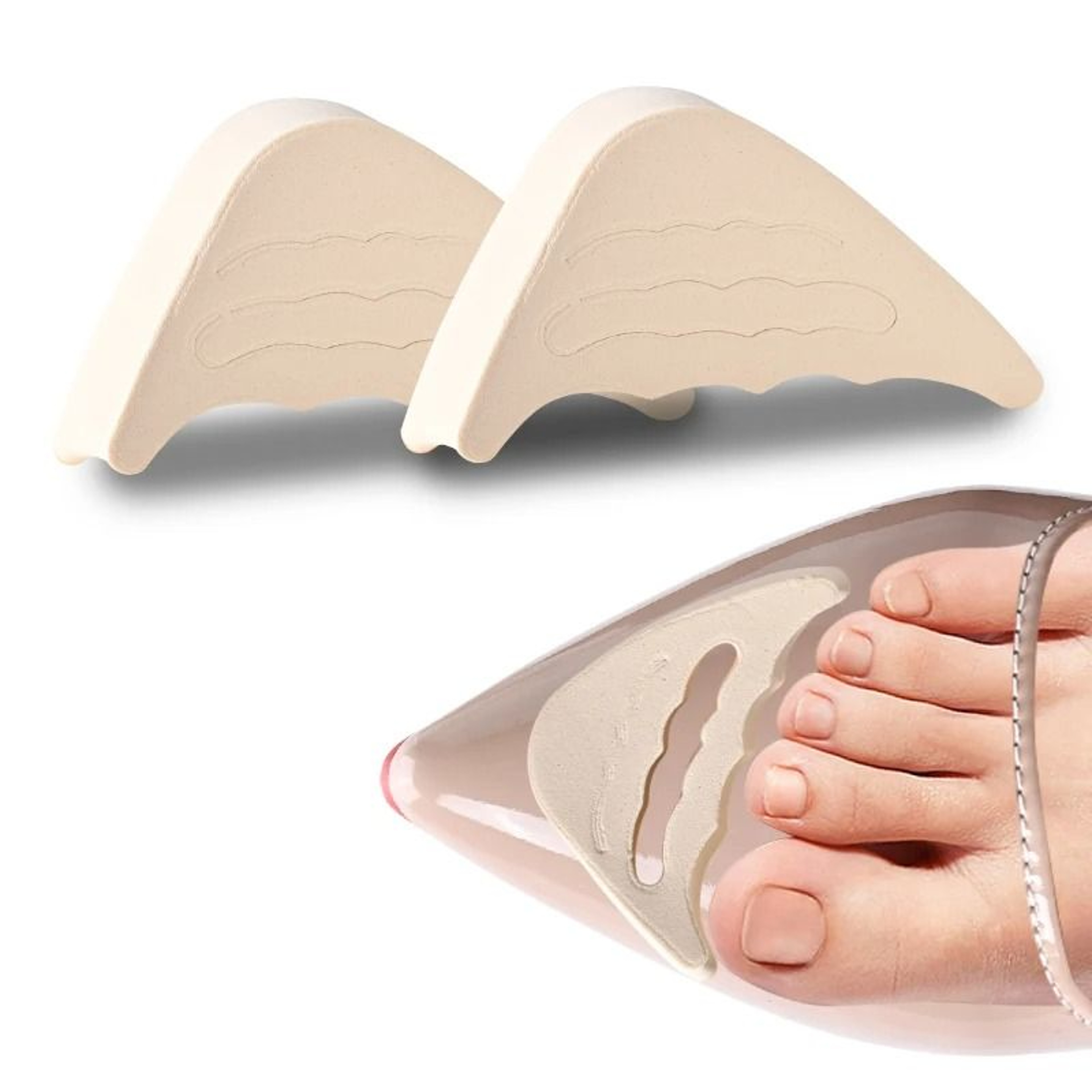 High Heel Forefoot Cushion Inserts For Pain Relief And Shoe Adjustment 0
