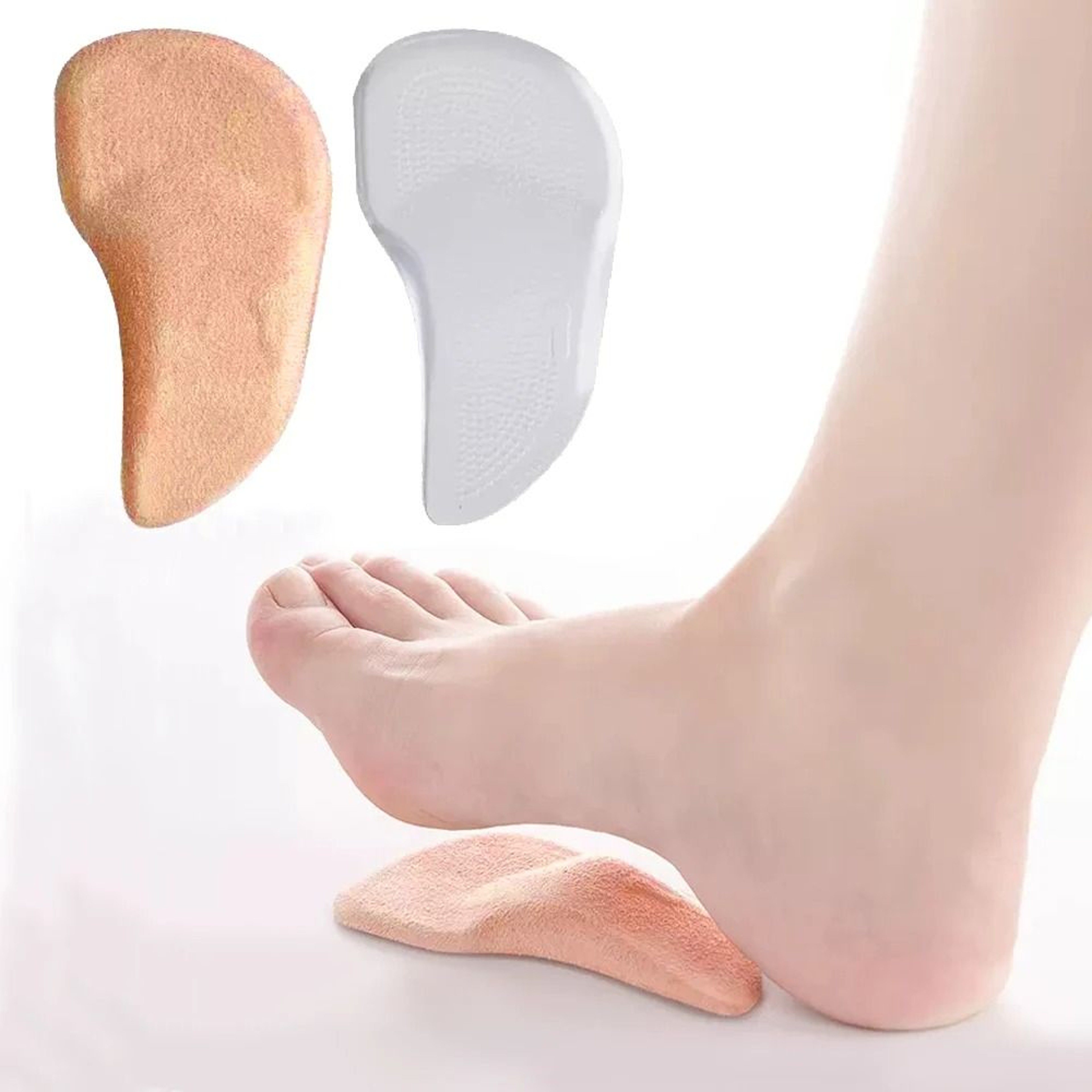 Silicone Gel Orthopedic Insoles For Women Flat Feet And Arch Support 0