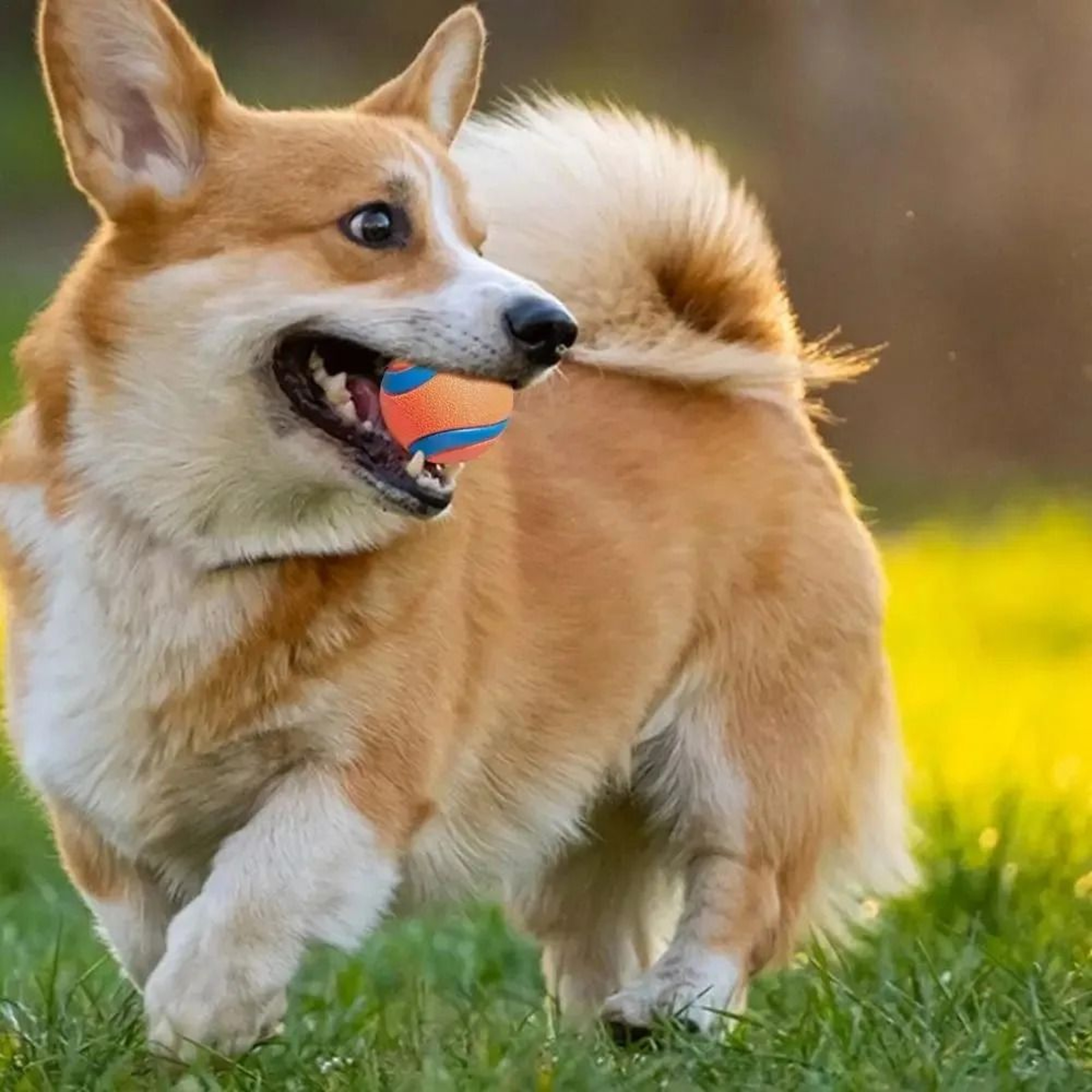 Dog Fetch Ball Tough Chew Toy Solid Elastic Jumping Ball For Dogs 3