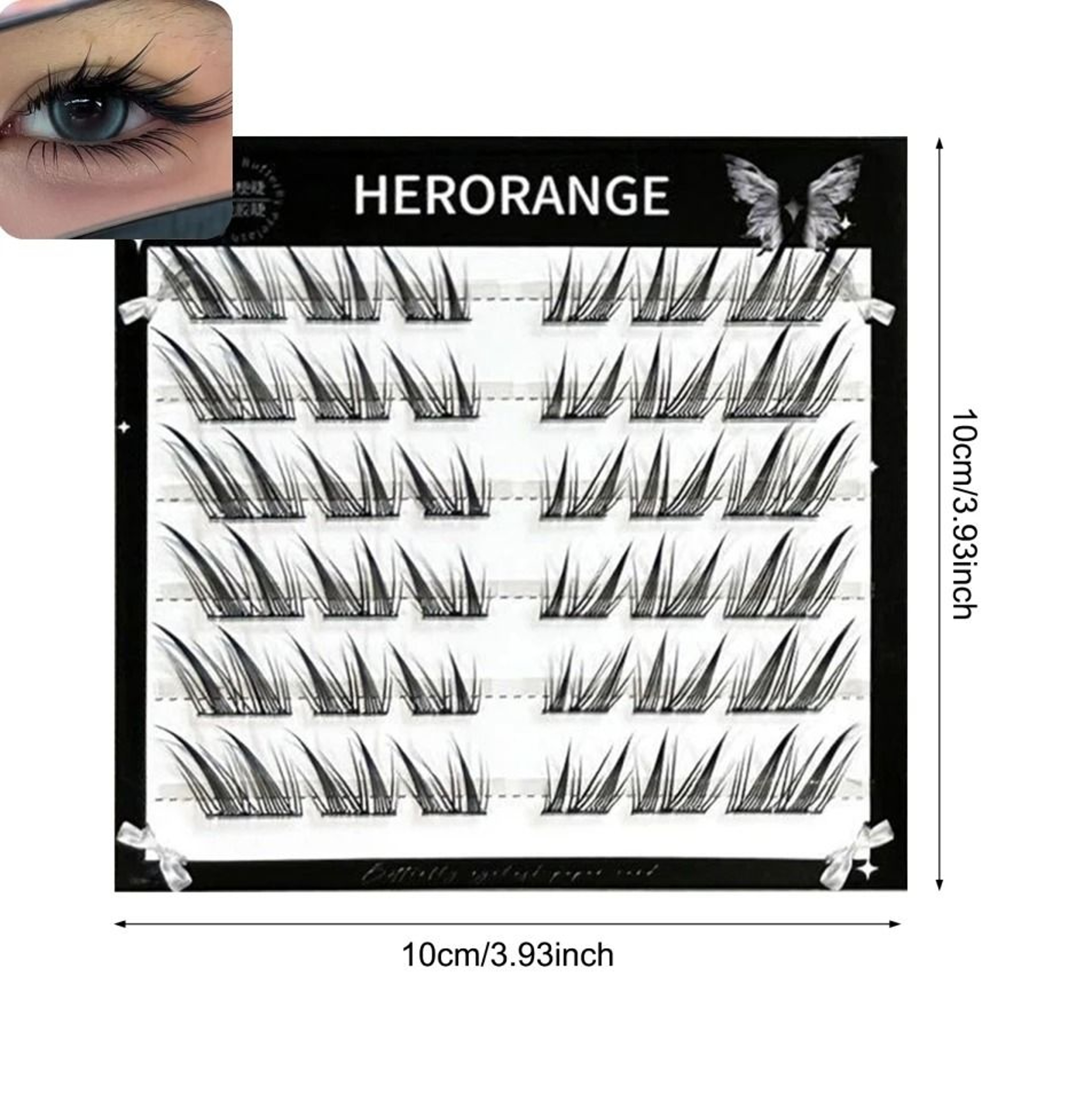 Self Adhesive Individual Eyelashes Fluffy Cluster Manga Style Lash Extensions 8