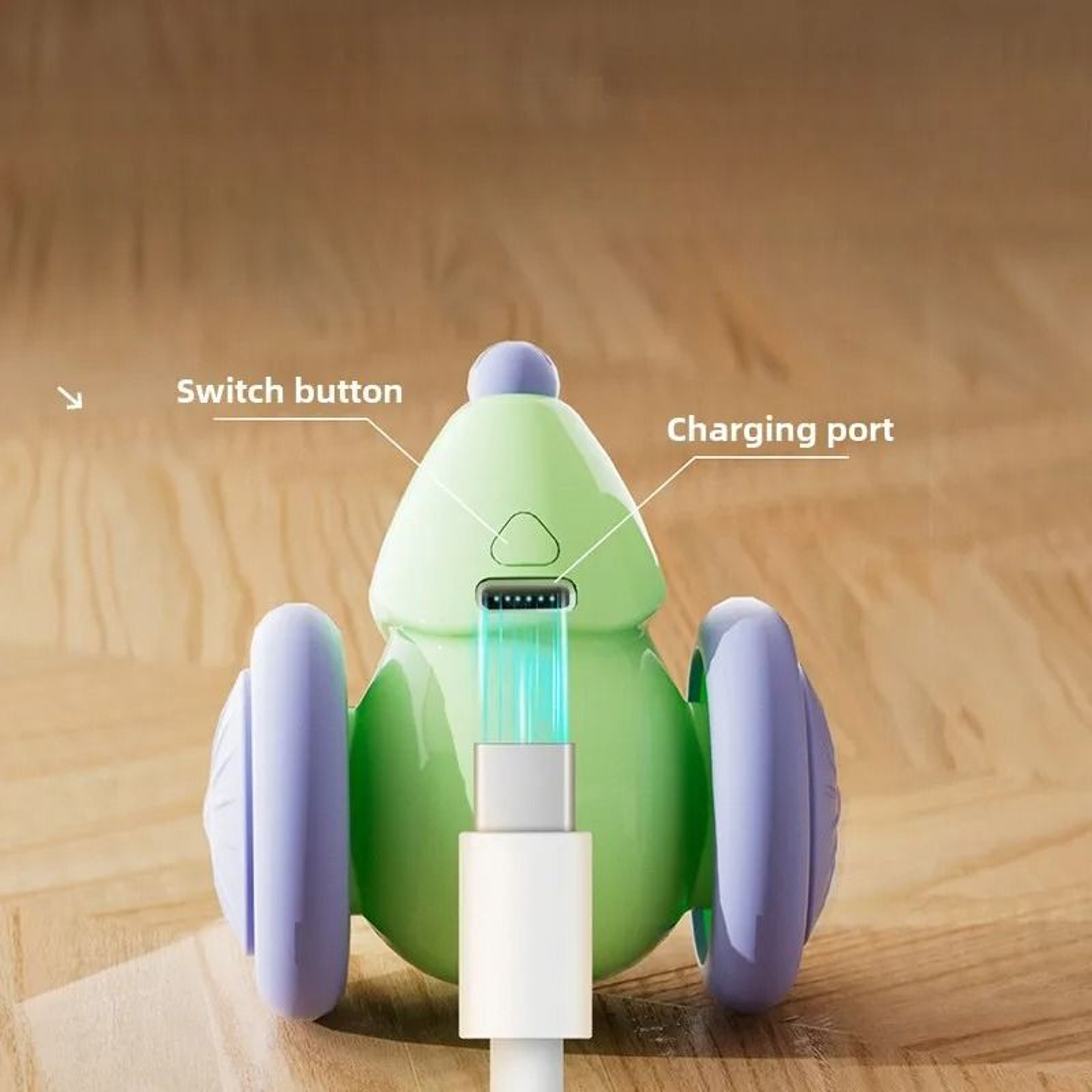 Interactive Electric Cat Mouse Car Rechargeable Automatic Teaser Toy 4