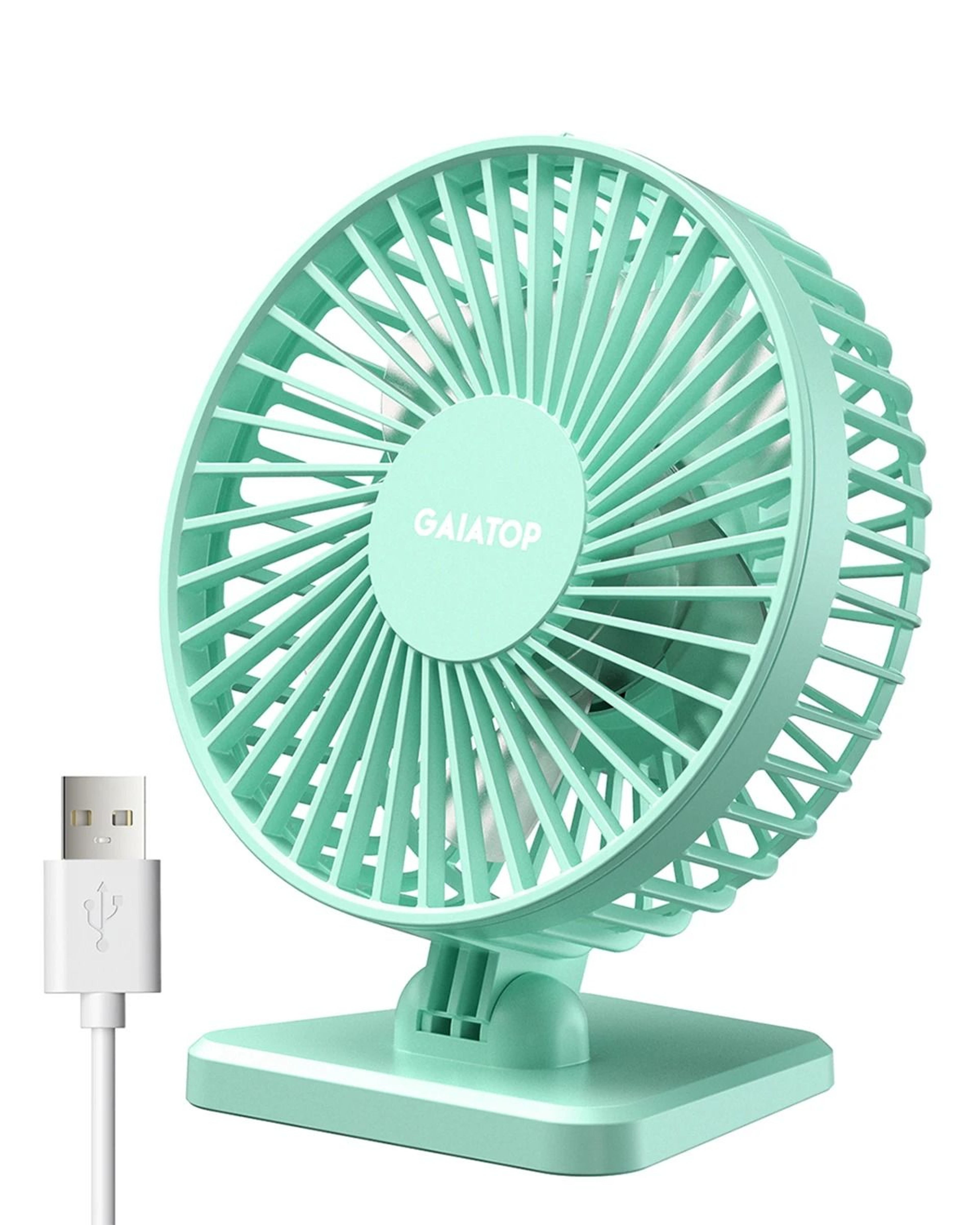 GAIATOP Mini USB Desktop Fan Portable Quiet Cooling Fan With Three Speed Adjustment 8