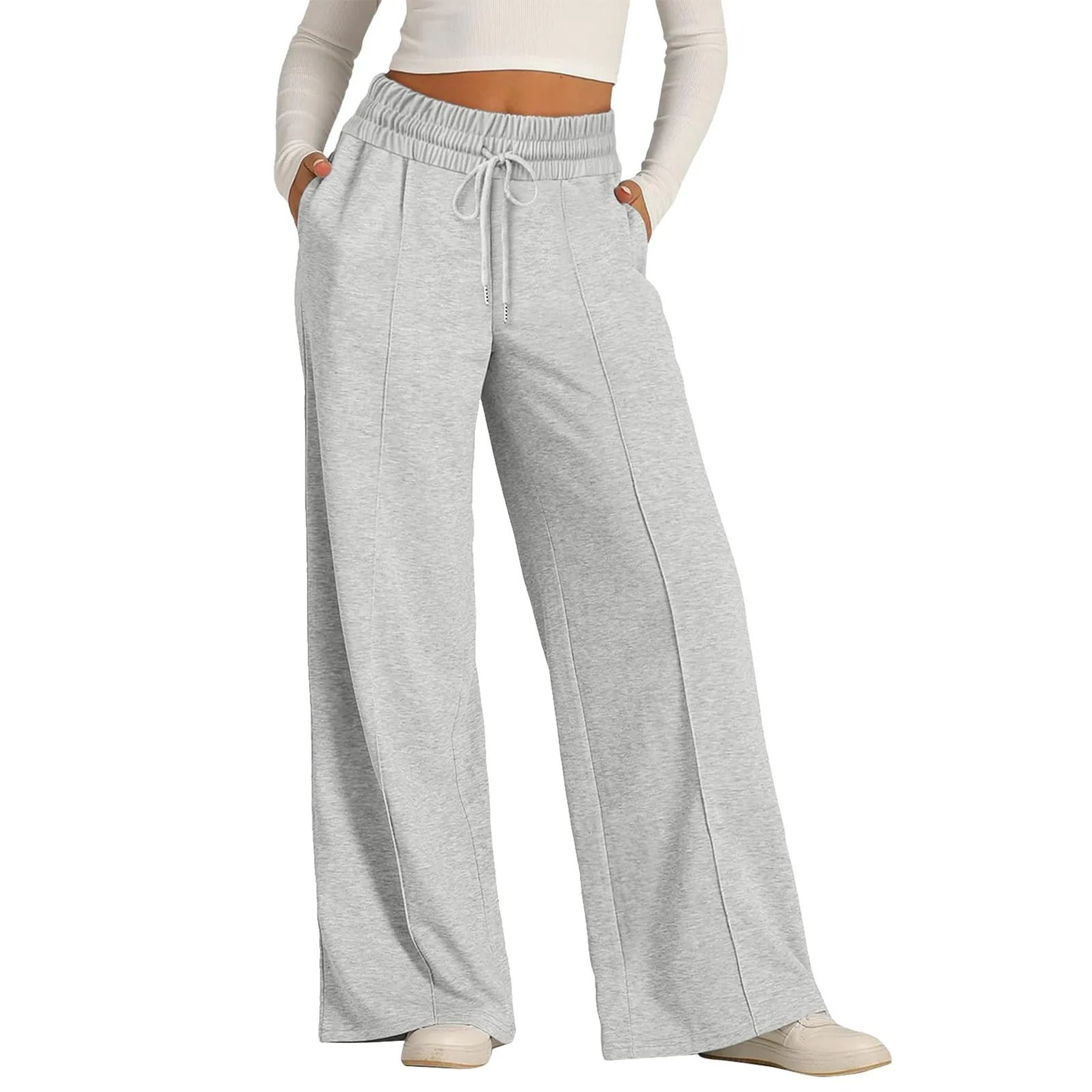 Womens Summer Tie Strap Wide Leg Jumpsuit Stretchy Casual Loose Pants 12