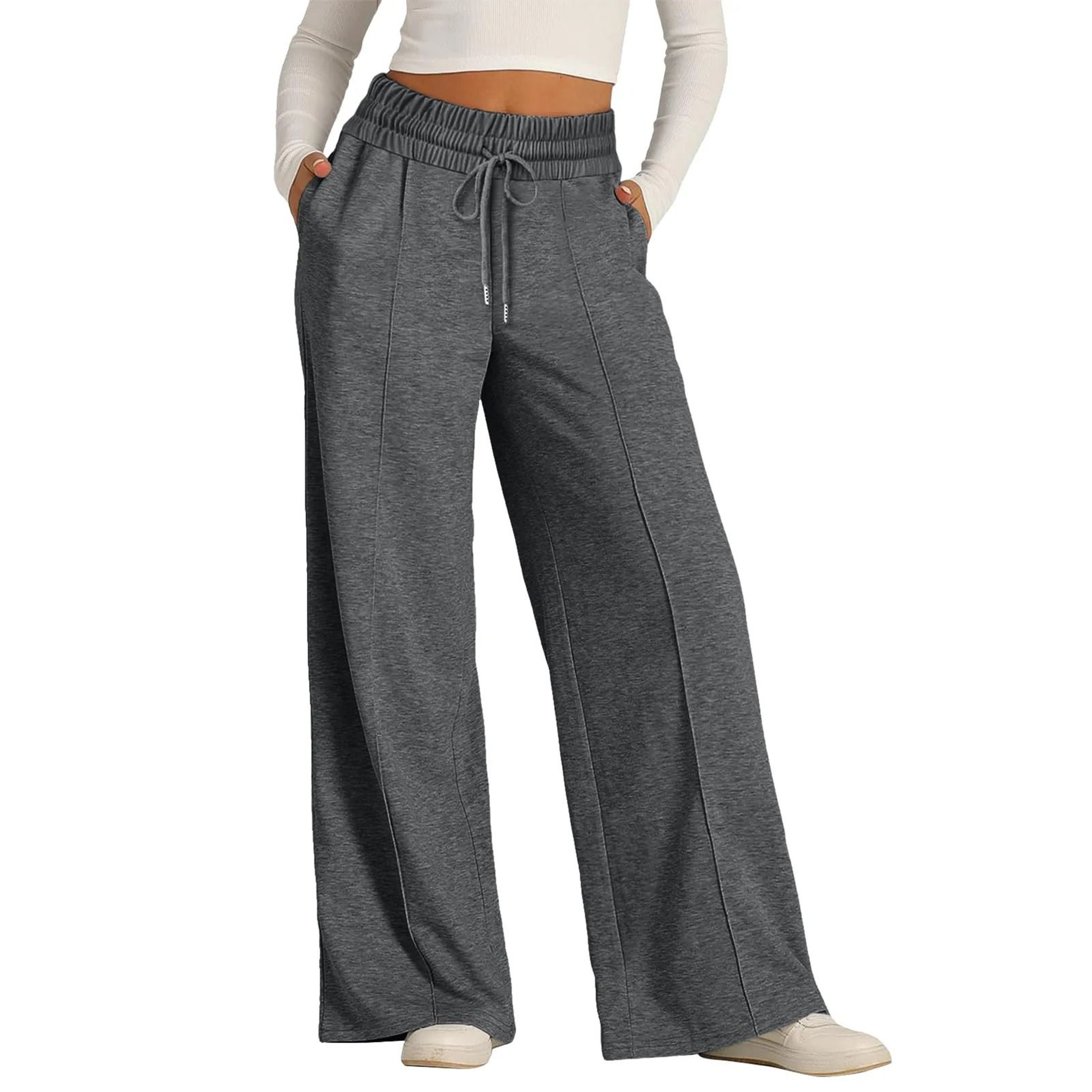 Womens Summer Tie Strap Wide Leg Jumpsuit Stretchy Casual Loose Pants 6