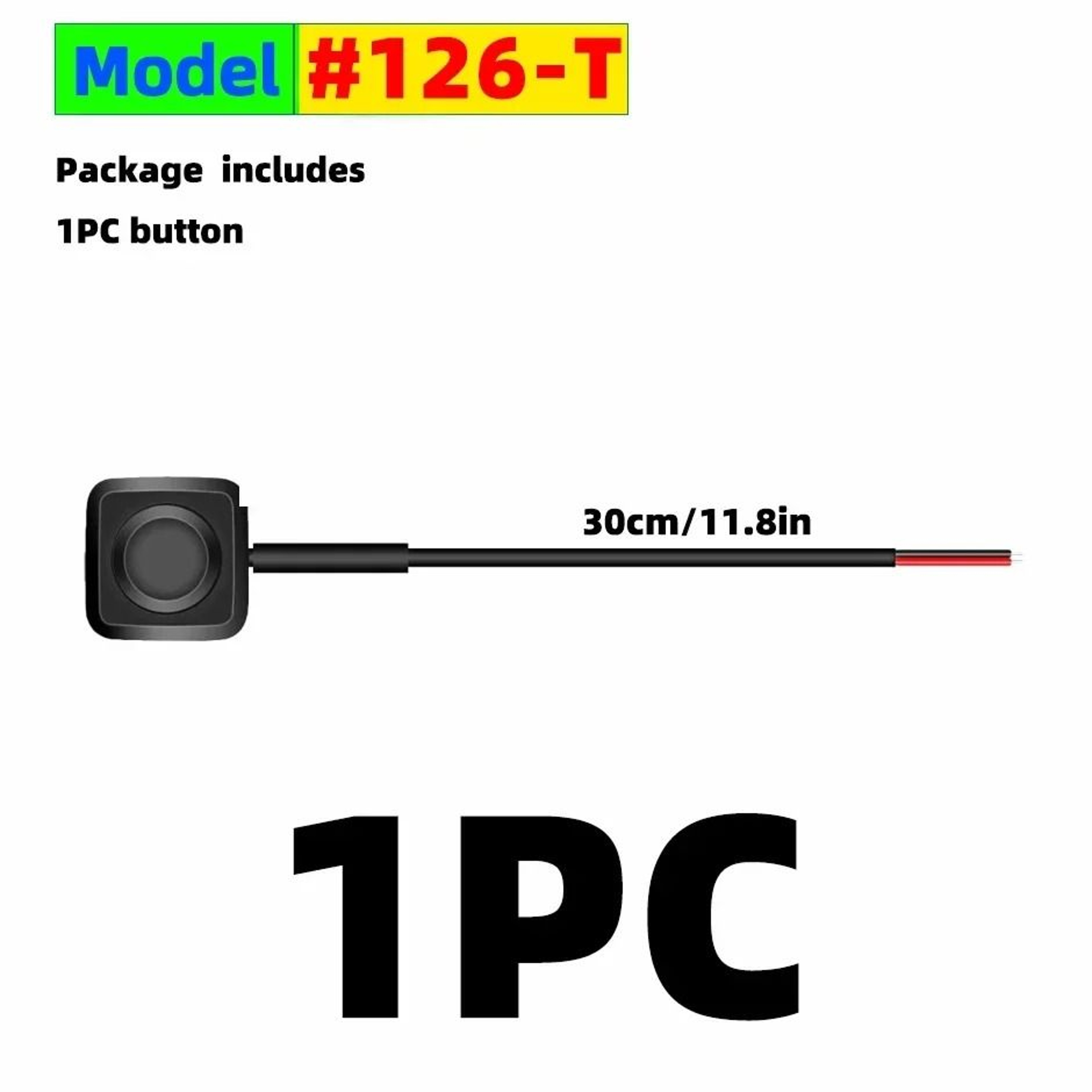 Momentary Push Button On Off Switch Black Plastic Surface Mount 6