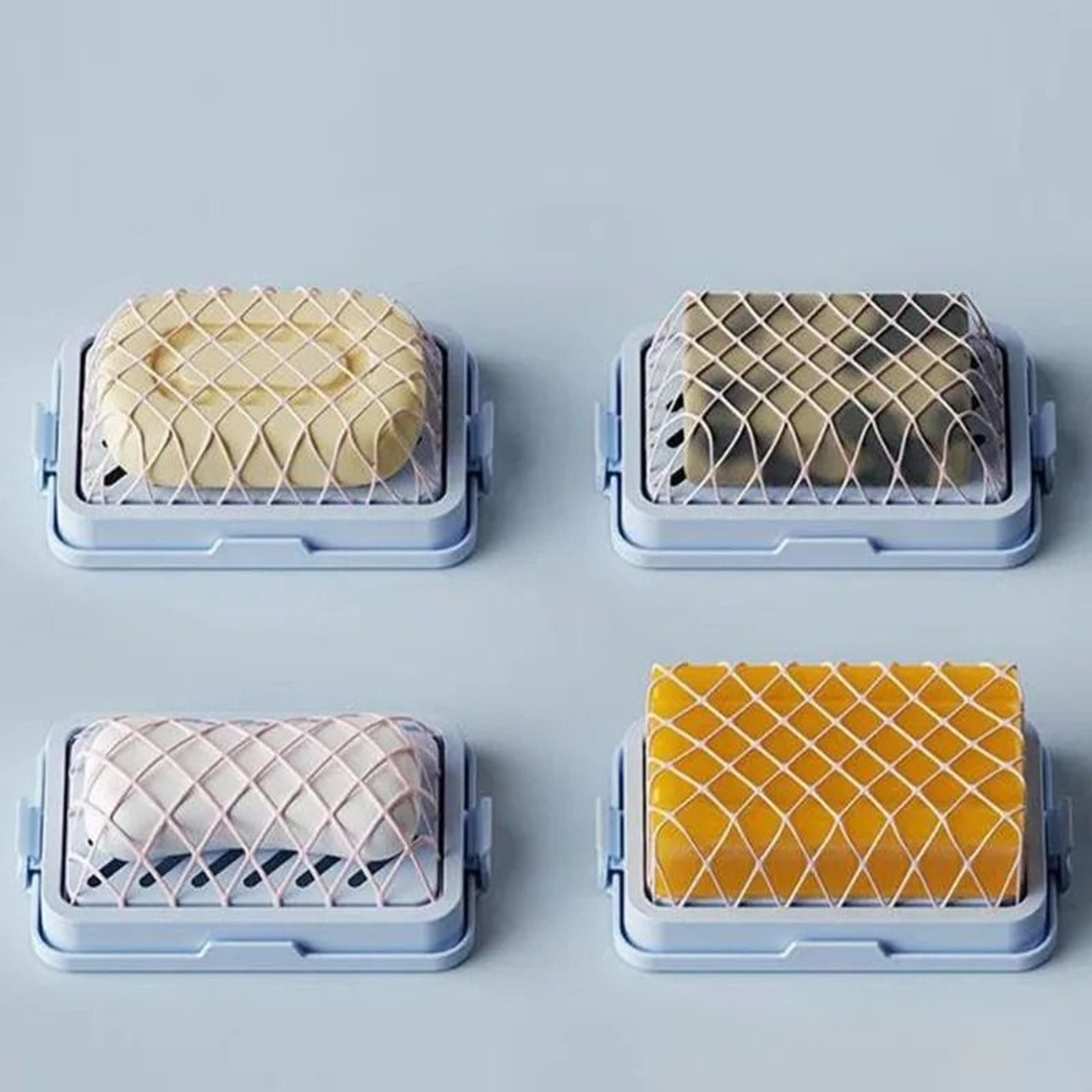 High Elastic Mesh Soap Box Non Slip Drain Soap Holder 0