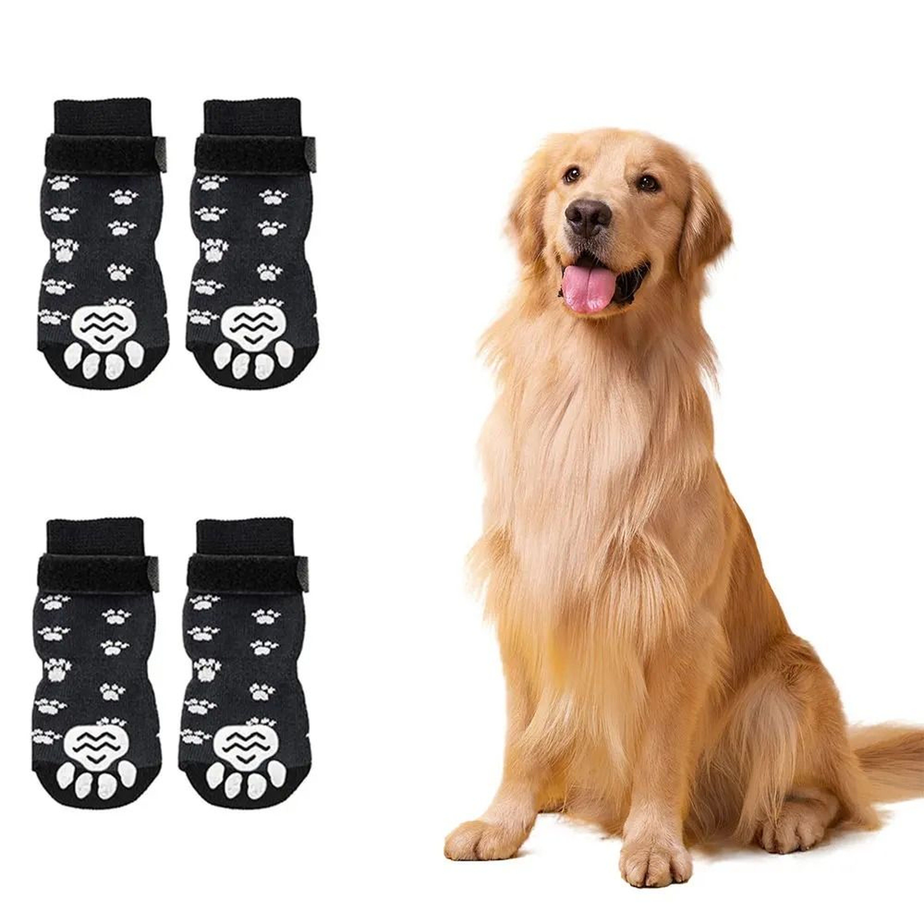 Anti Slip Dog Socks Paw Protection Grip Socks For Dogs 0
