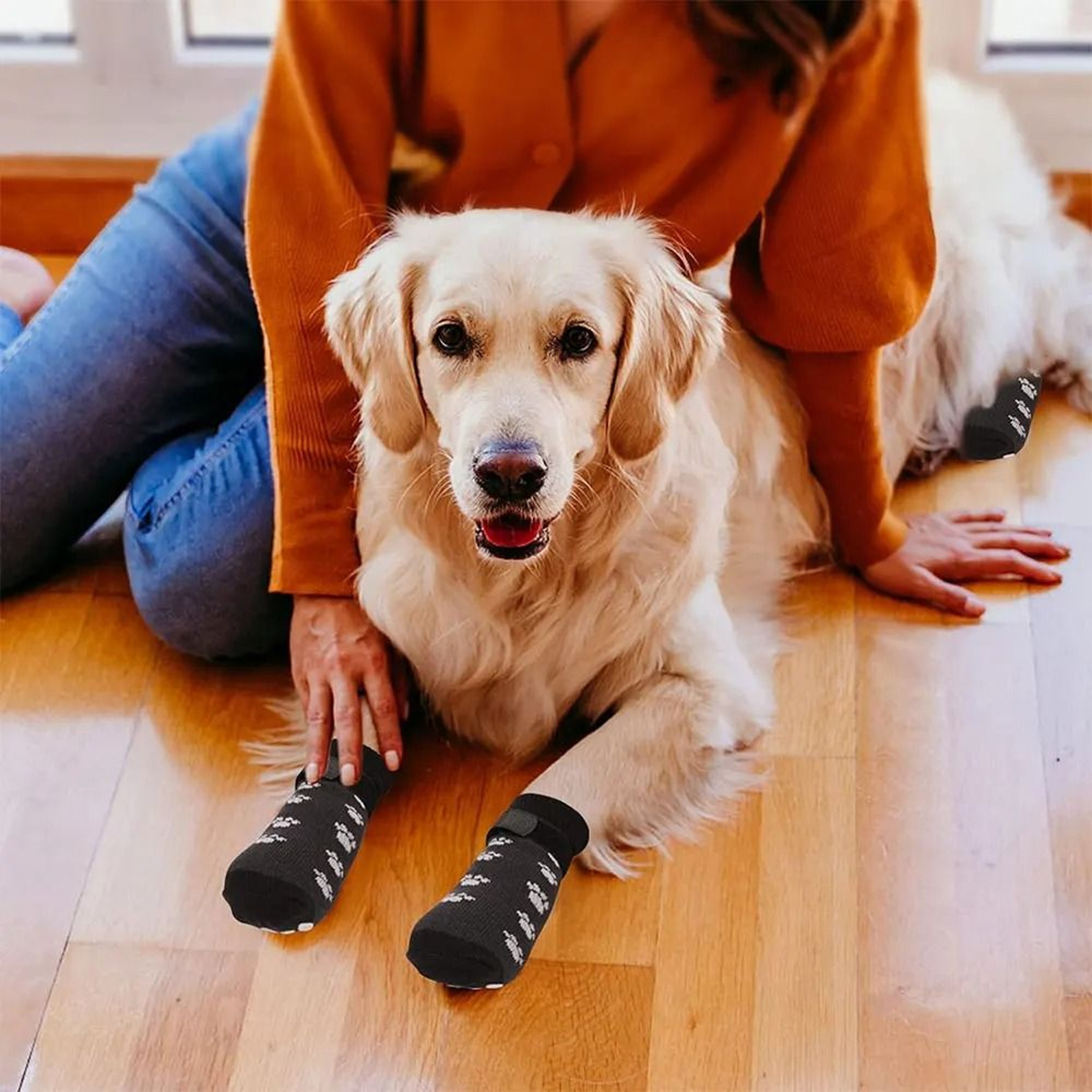 Anti Slip Dog Socks Paw Protection Grip Socks For Dogs 2