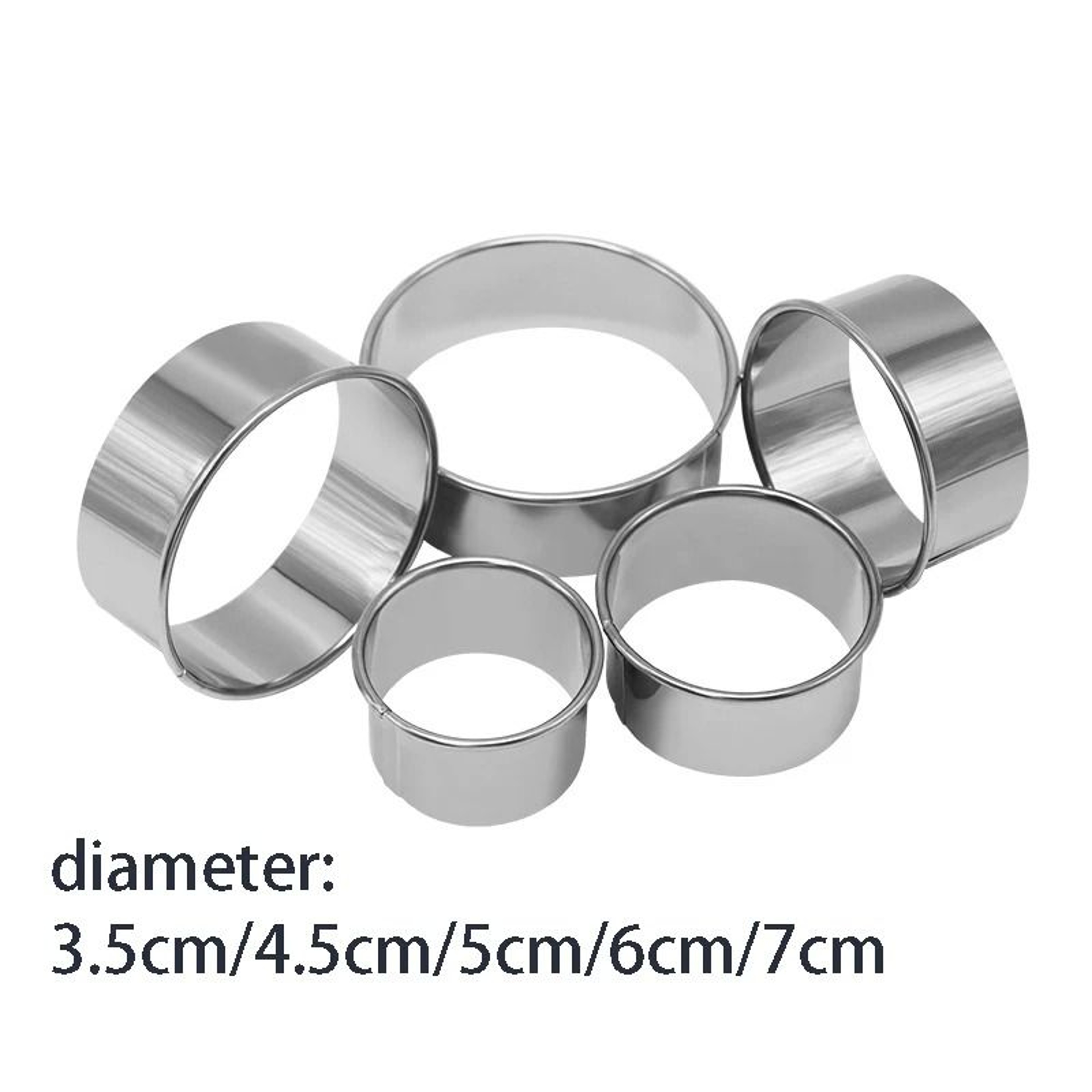 Stainless Steel Biscuit And Pastry Cutting Mold Set For Baking 6