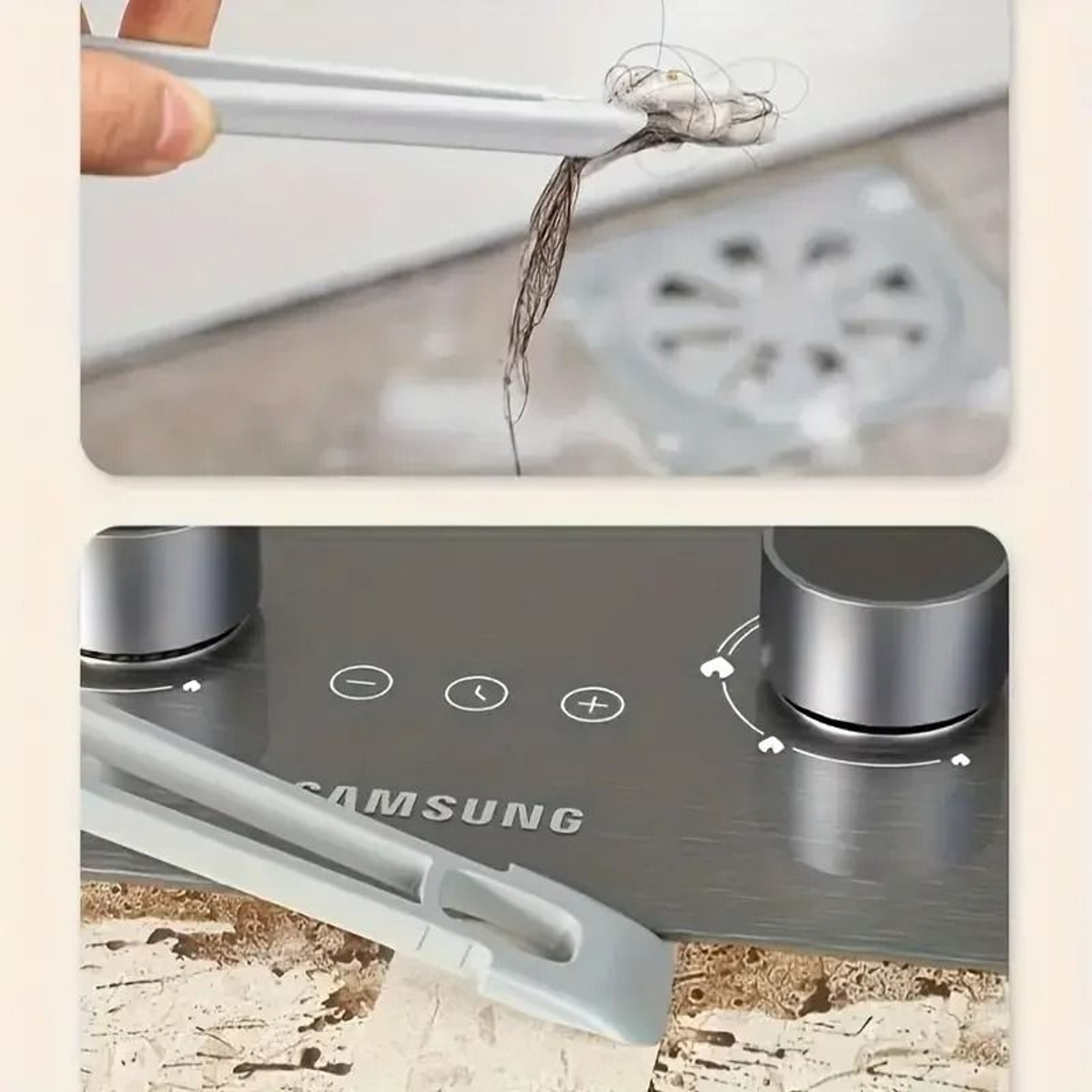 4 In 1 Rotating Hard Bristle Scrubber Multi Purpose Tile Cleaning Brush With Scraper Clip For Bathr 3