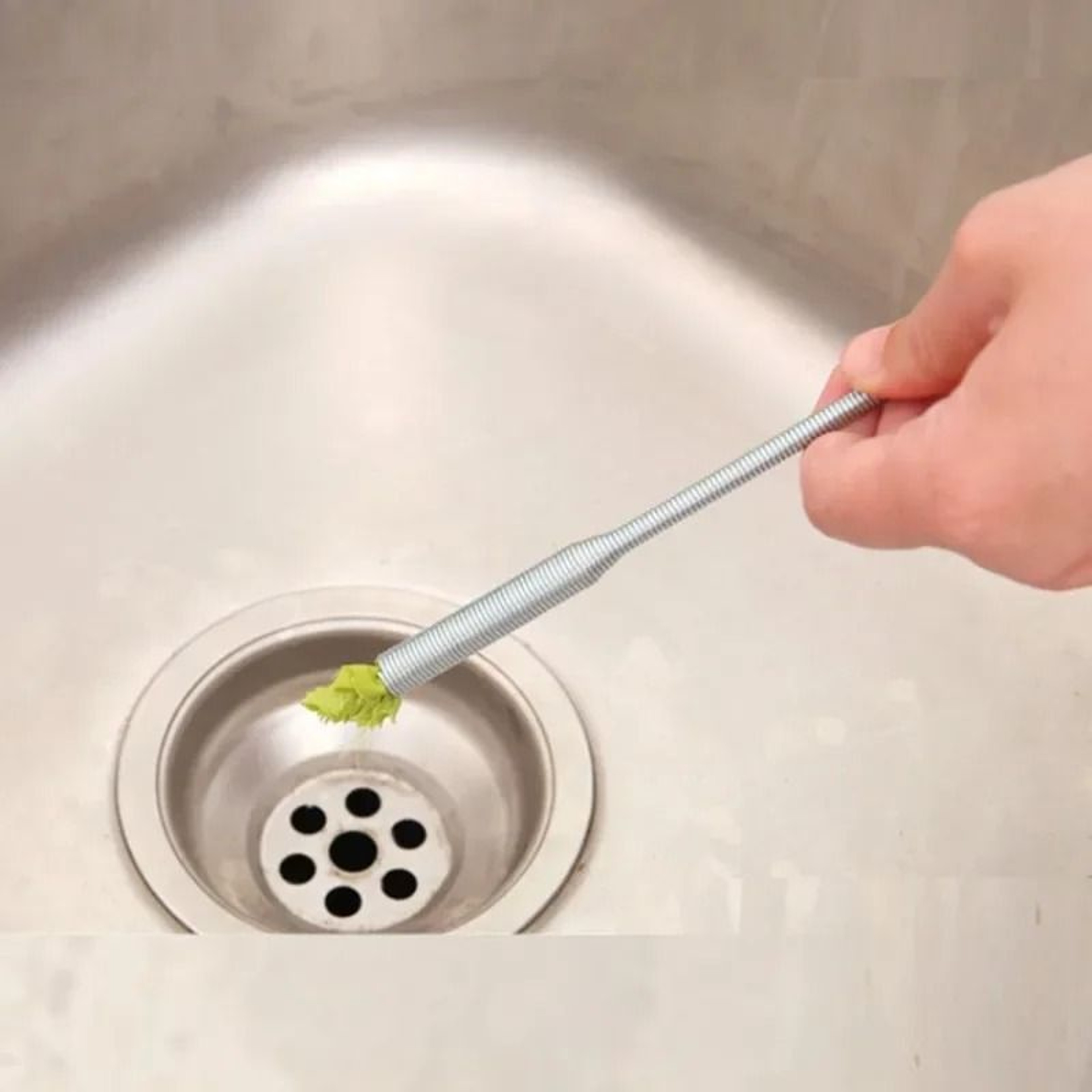 Hand Pinch Cleaning Sewer Pipe Plunger Four Claw Telescopic Drain Opener 2