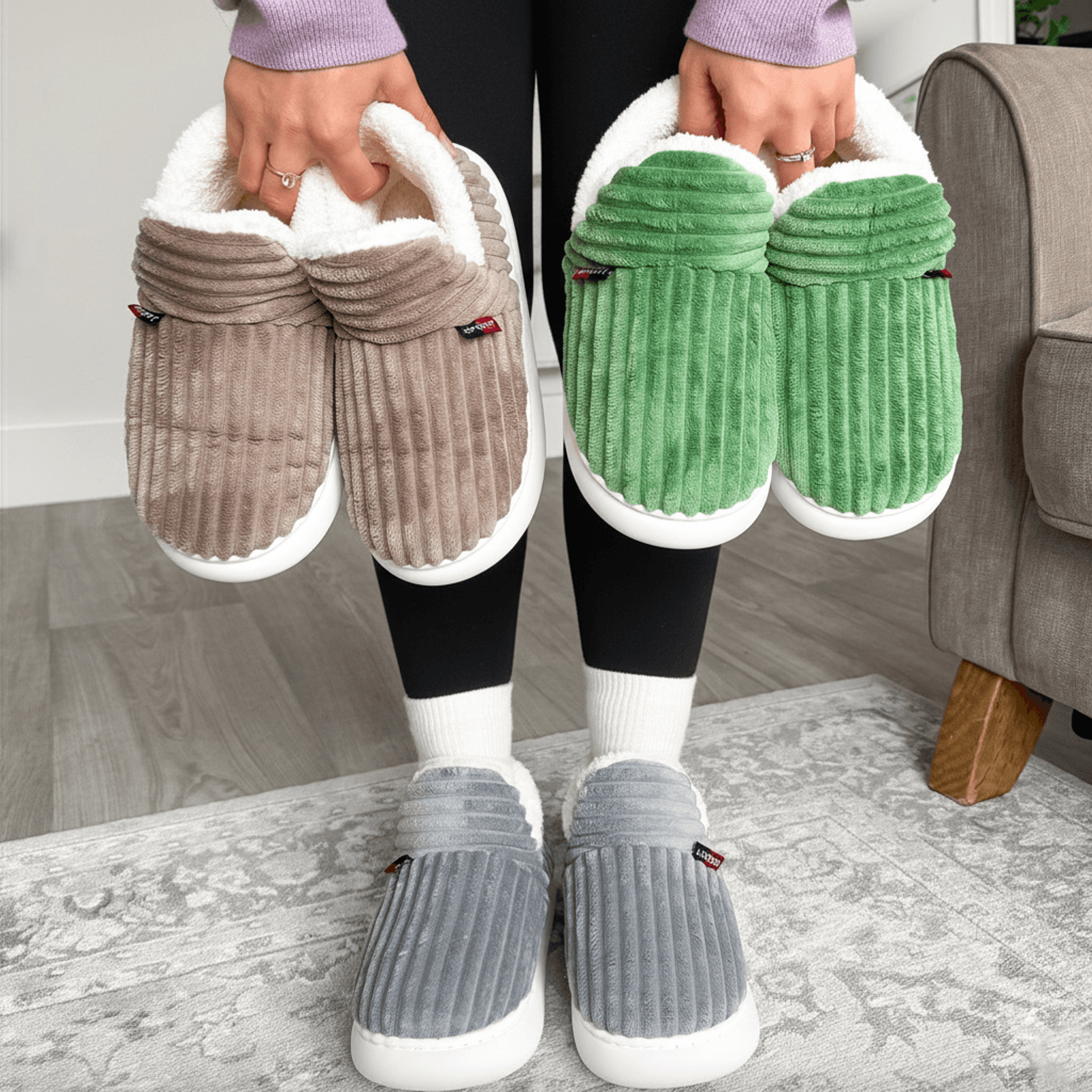 Soft Fuzzy Winter Slippers For Women With Plush Lining And Non Slip Sole For Indoor Warmth And All  0