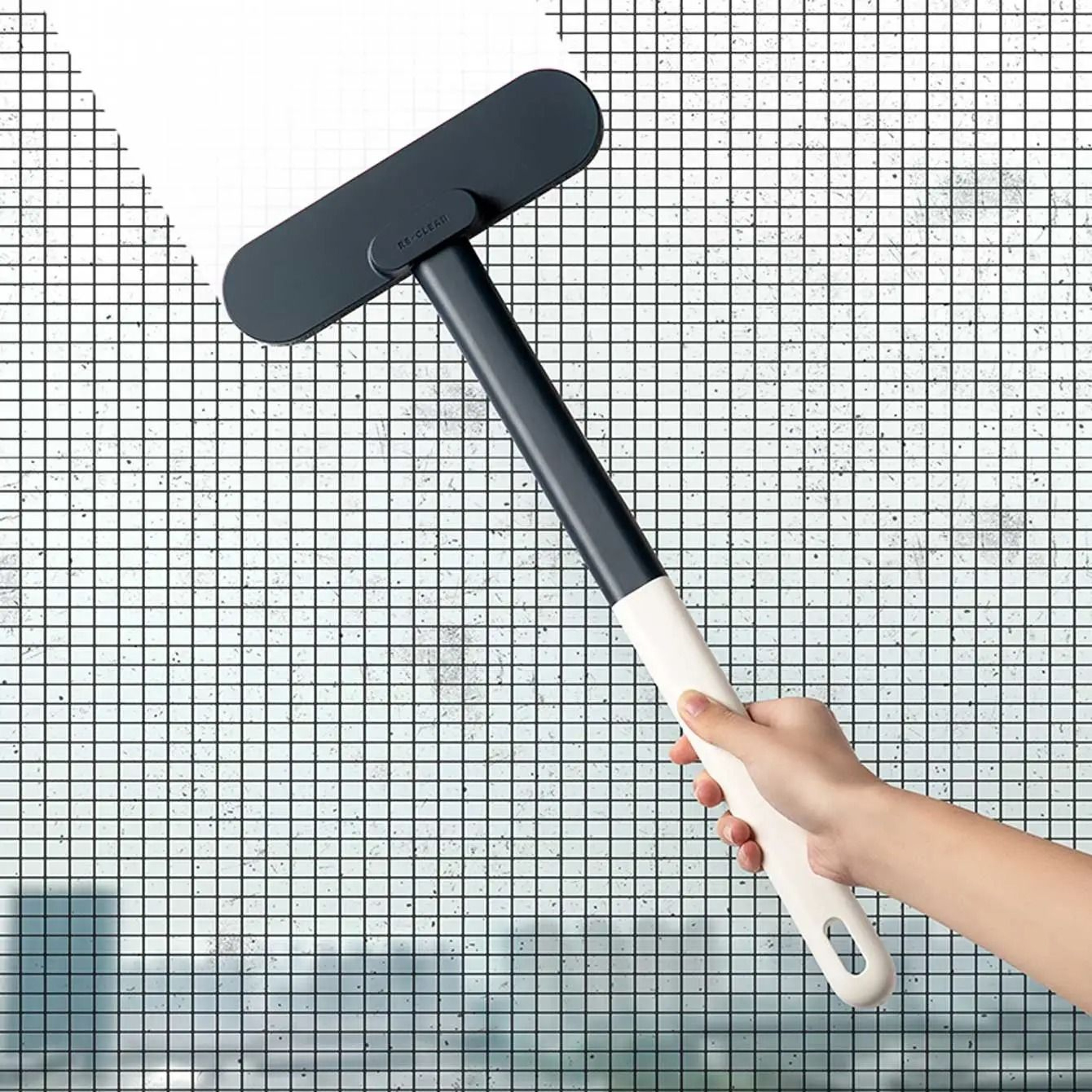 Multifunctional Long Handled Window Brush Wet Dry Cleaning Tool 0
