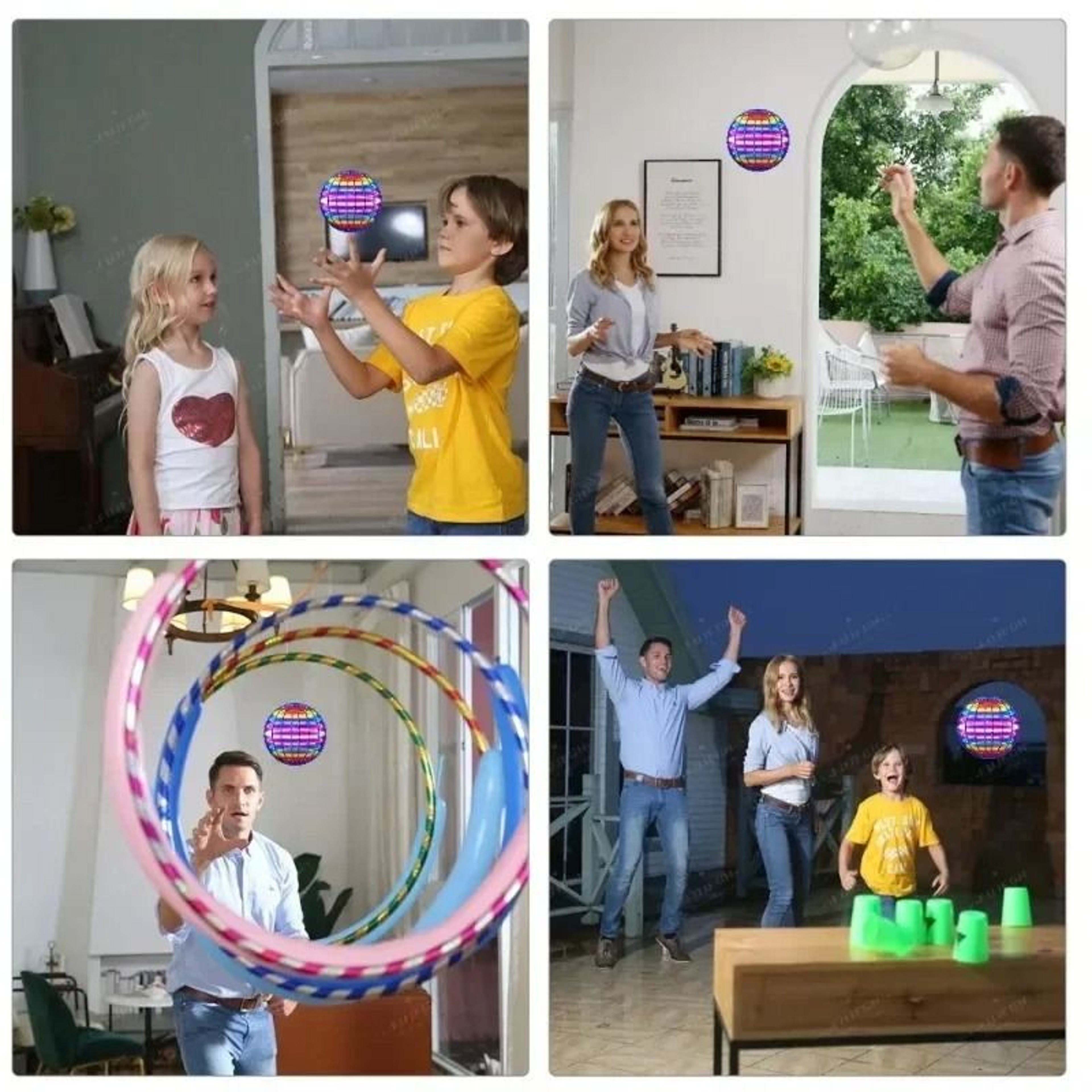Flying Ball Childrens LED Cosmic Globe 360 Rotating Suspension Toy 5