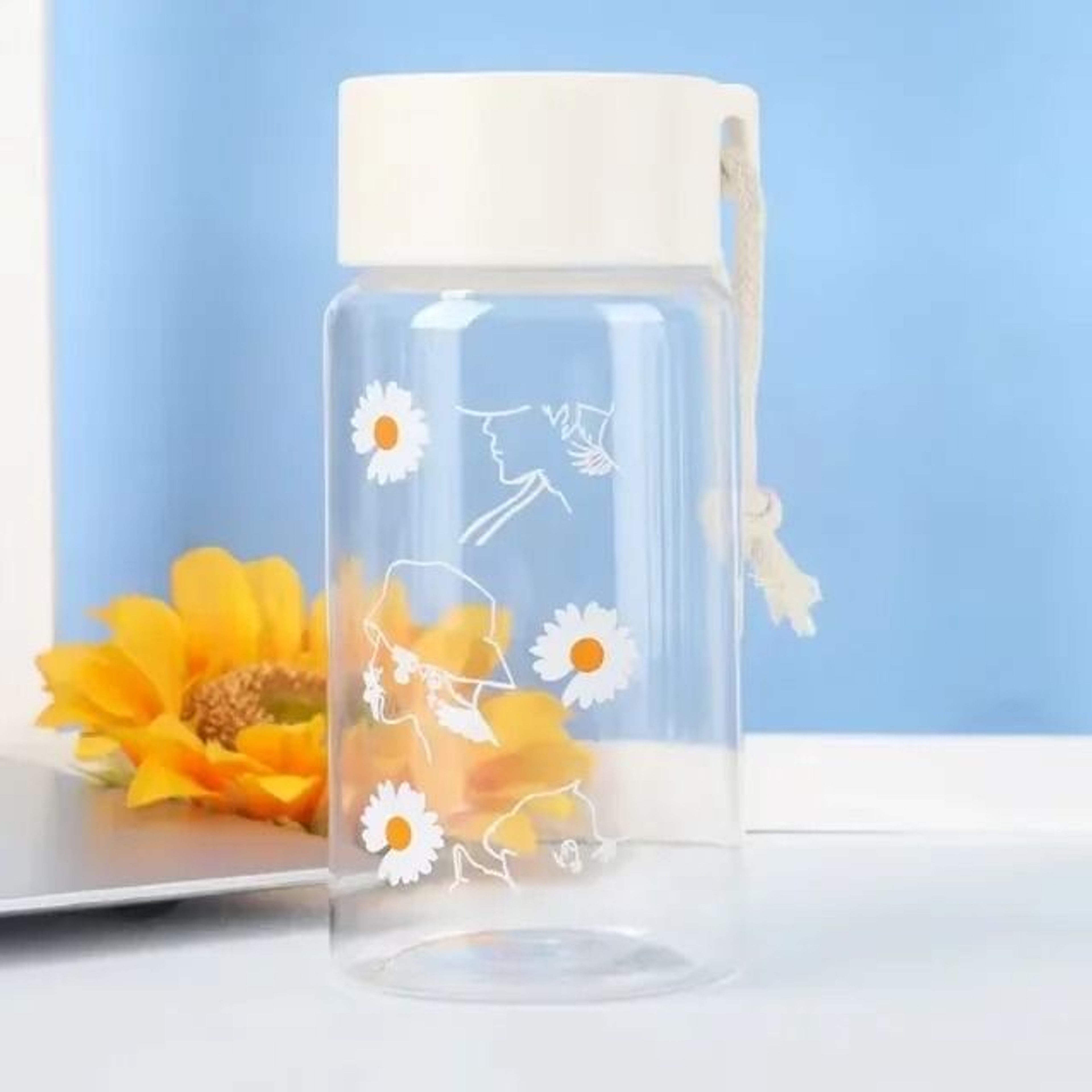 Portable Water Bottle With Straw And Time Marker Large Capacity 2 Liter Sports Drink Bottle 6