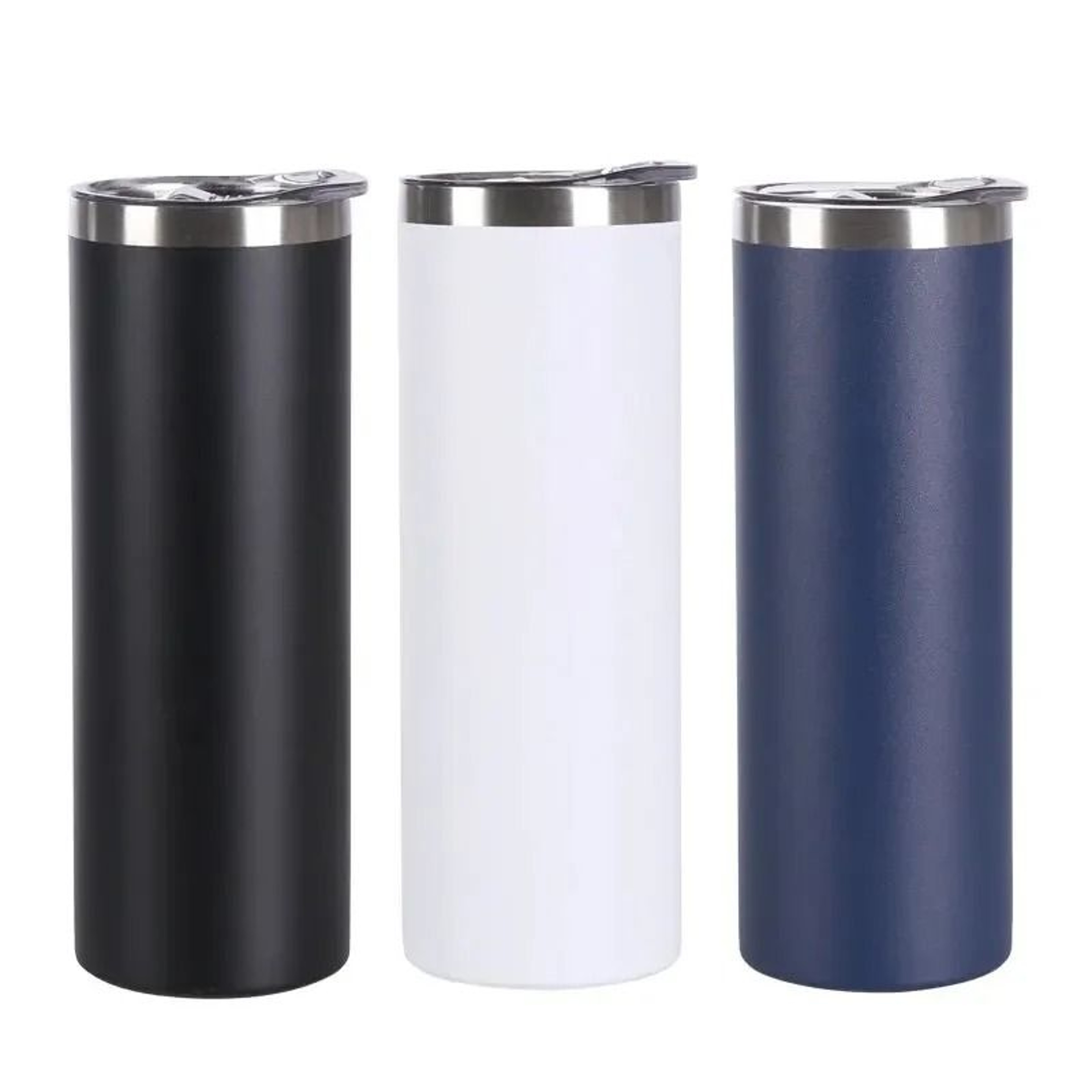Stainless Steel Vacuum Insulated Tumbler BPA Free Travel Mug With Lid Reusable Coffee Cup 20OZ 0