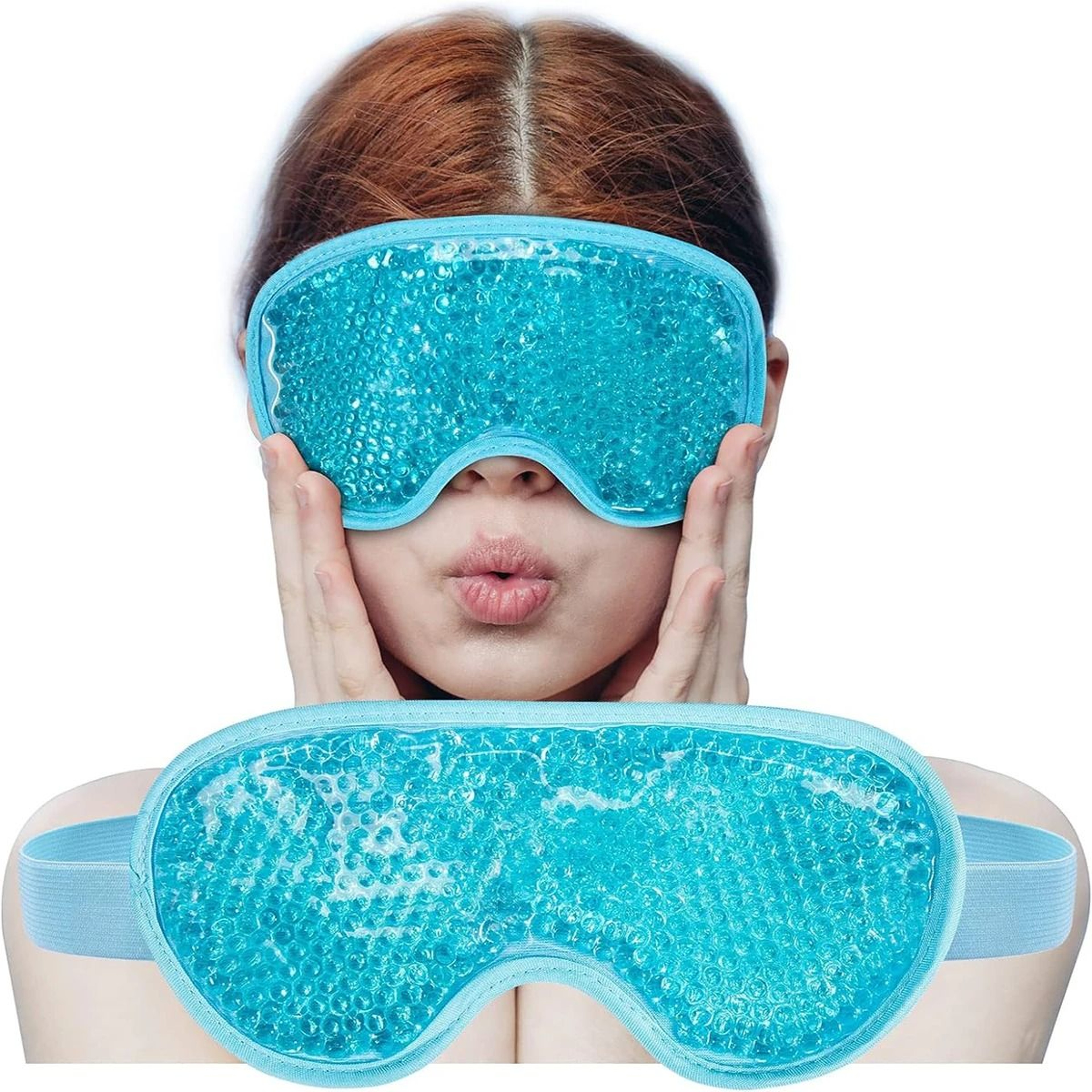 Gel Bead Hot And Cold Eye Mask For Puffiness Dark Circles And Relaxation 0