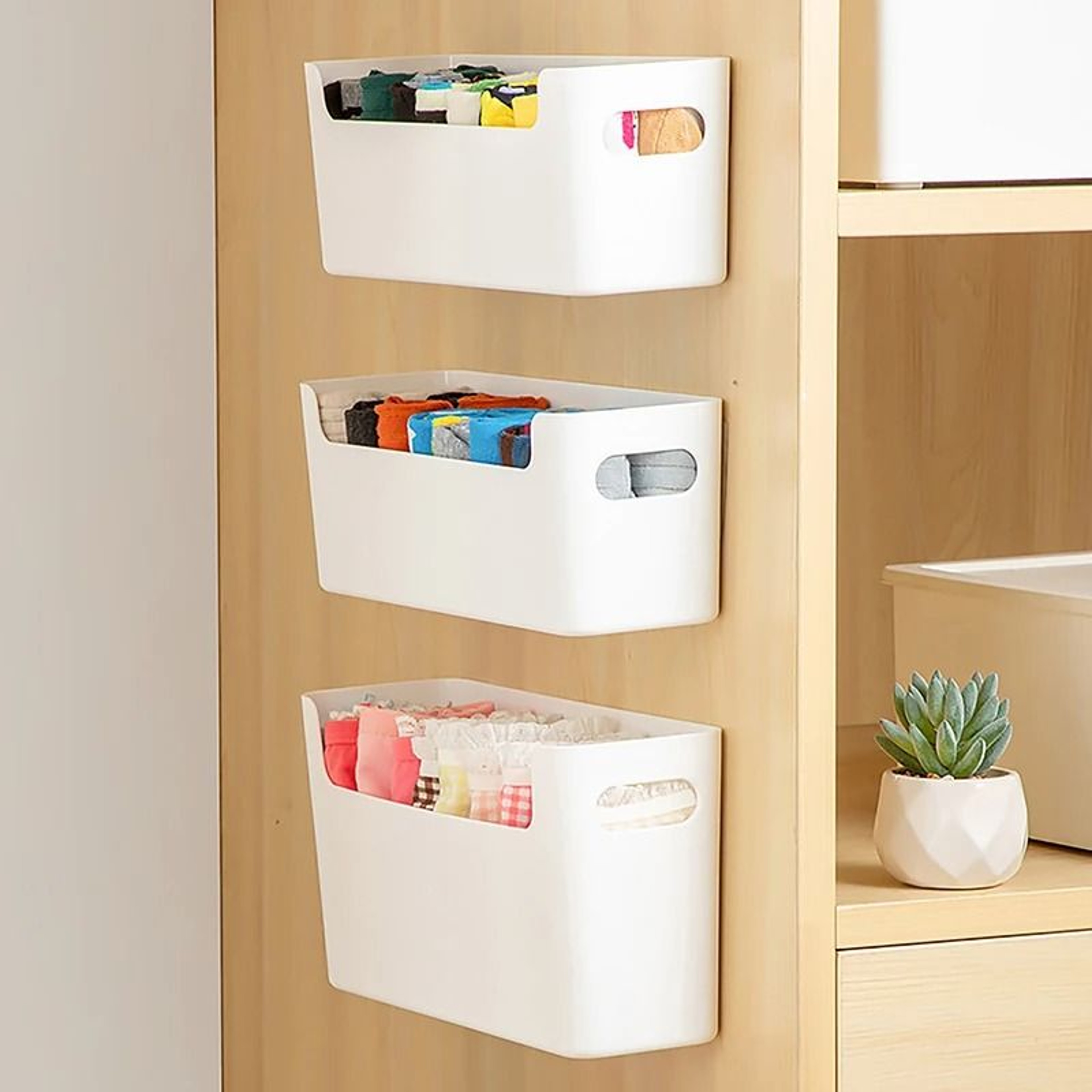 Non Perforated Cabinet Door Storage Rack For Kitchen Organization 1