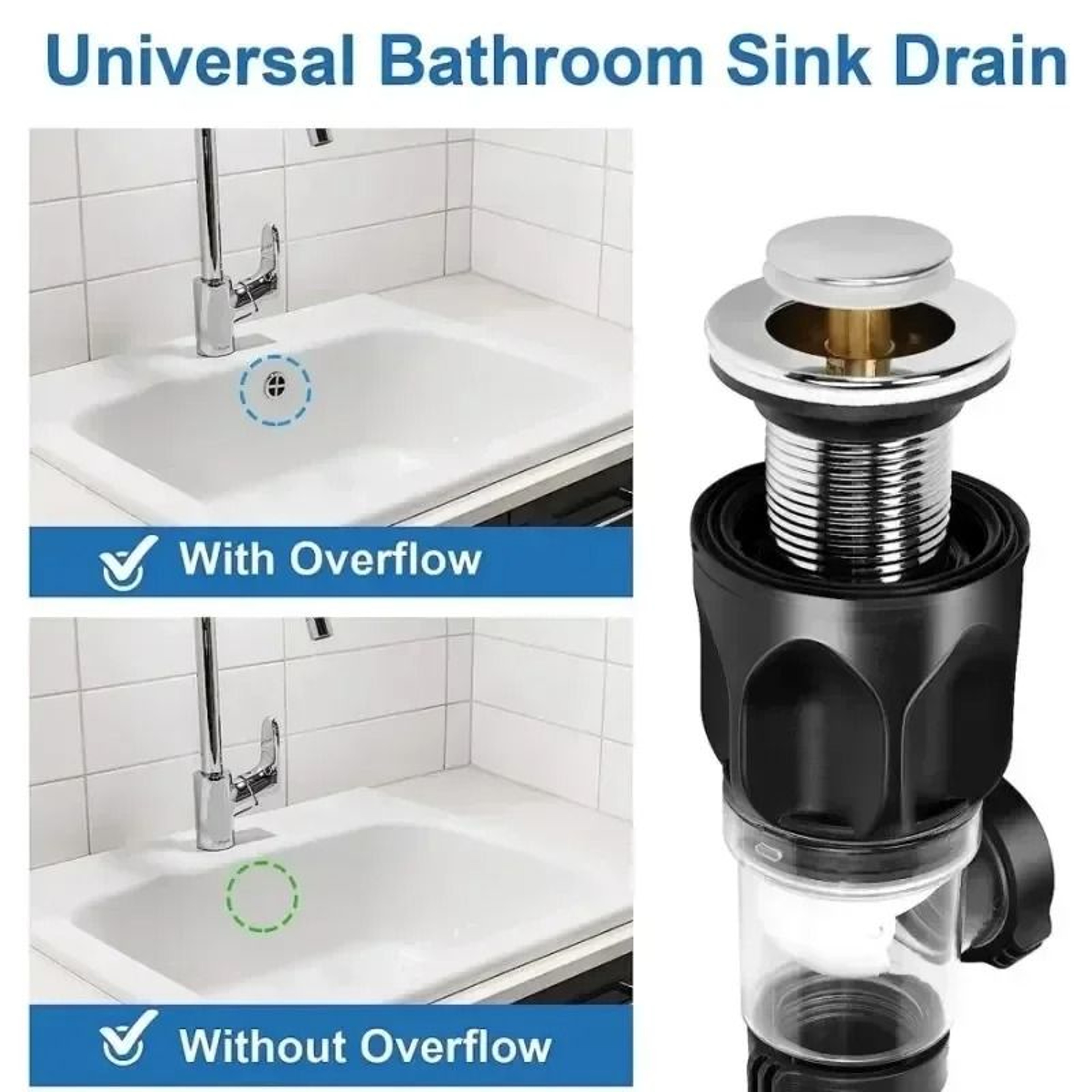 Anti Odor Drainage Pipe Washbasin Horizontal Drain System With Complete Accessories 3