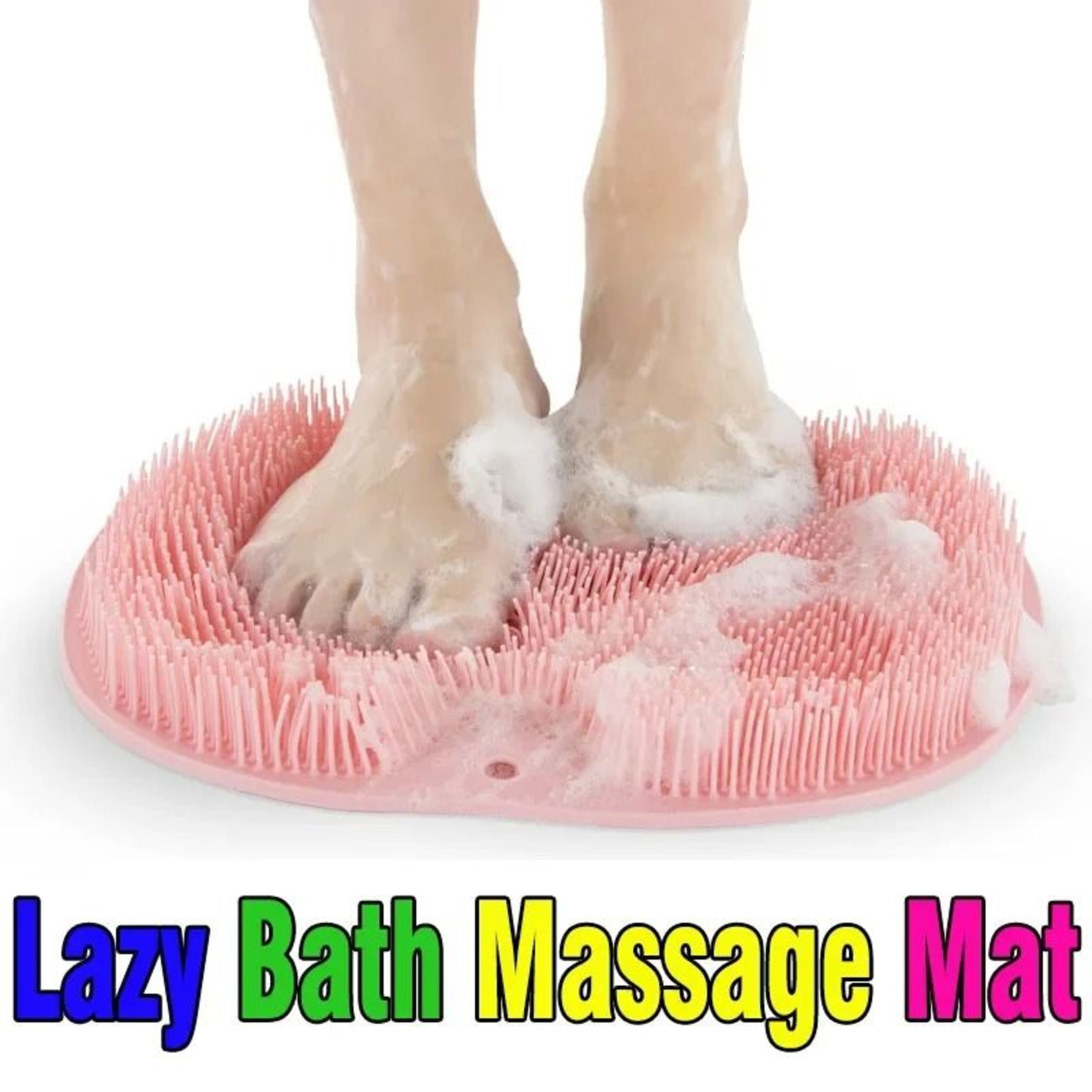 Reusable Silicone Back Scrubber With Wall Suction For Shower And Bath 0