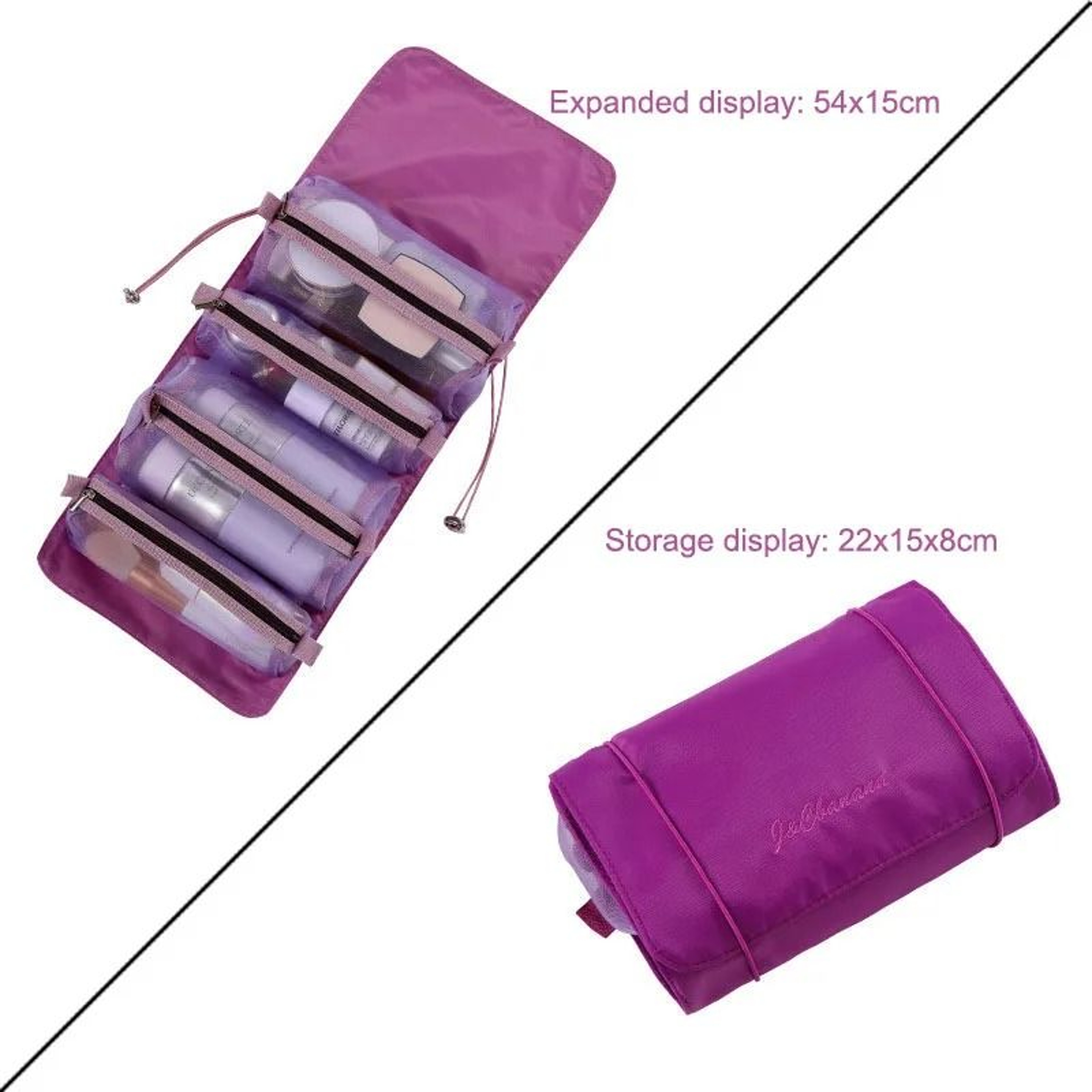Large Capacity Travel Cosmetic Bag For Women With Multi Compartment Storage 12