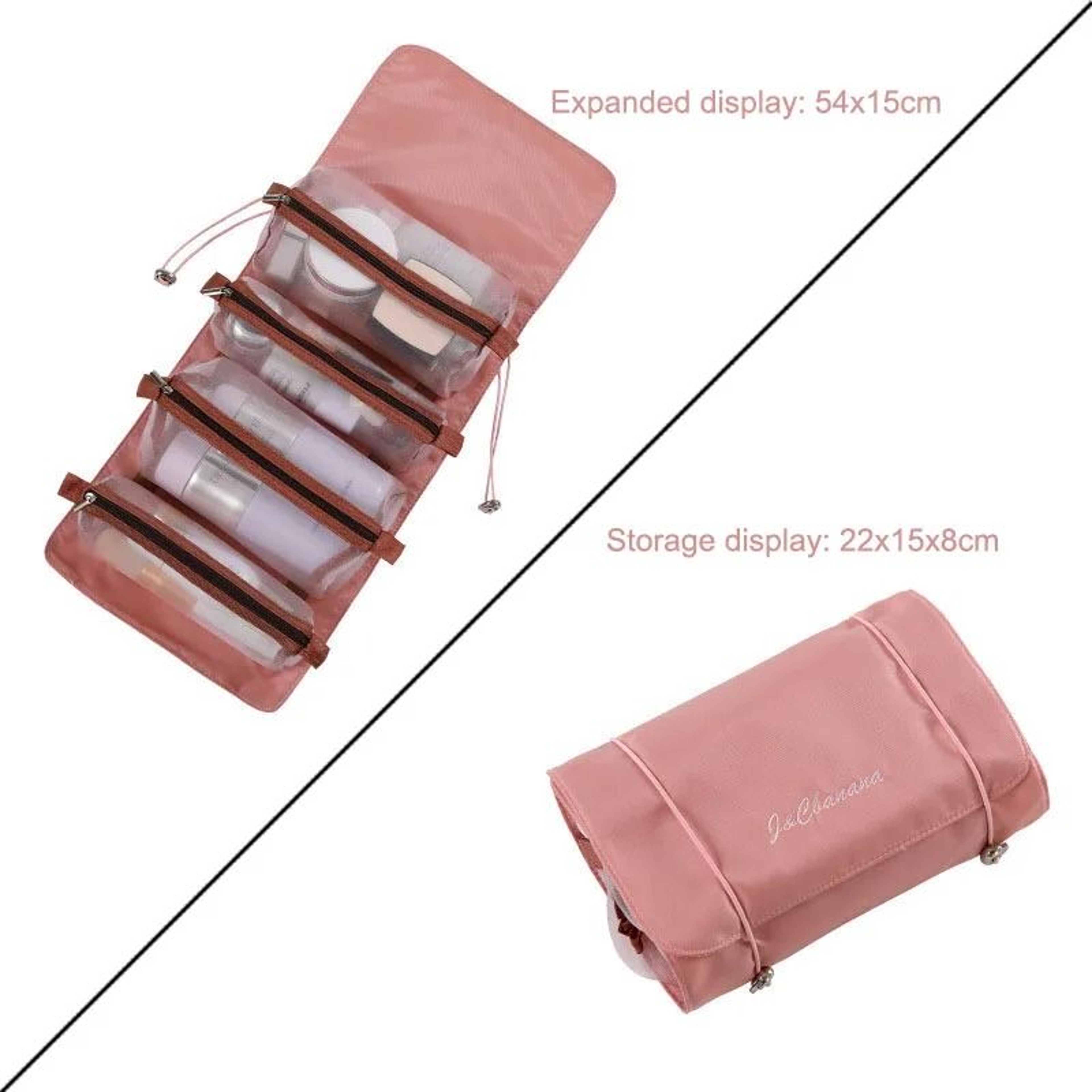 Large Capacity Travel Cosmetic Bag For Women With Multi Compartment Storage 6