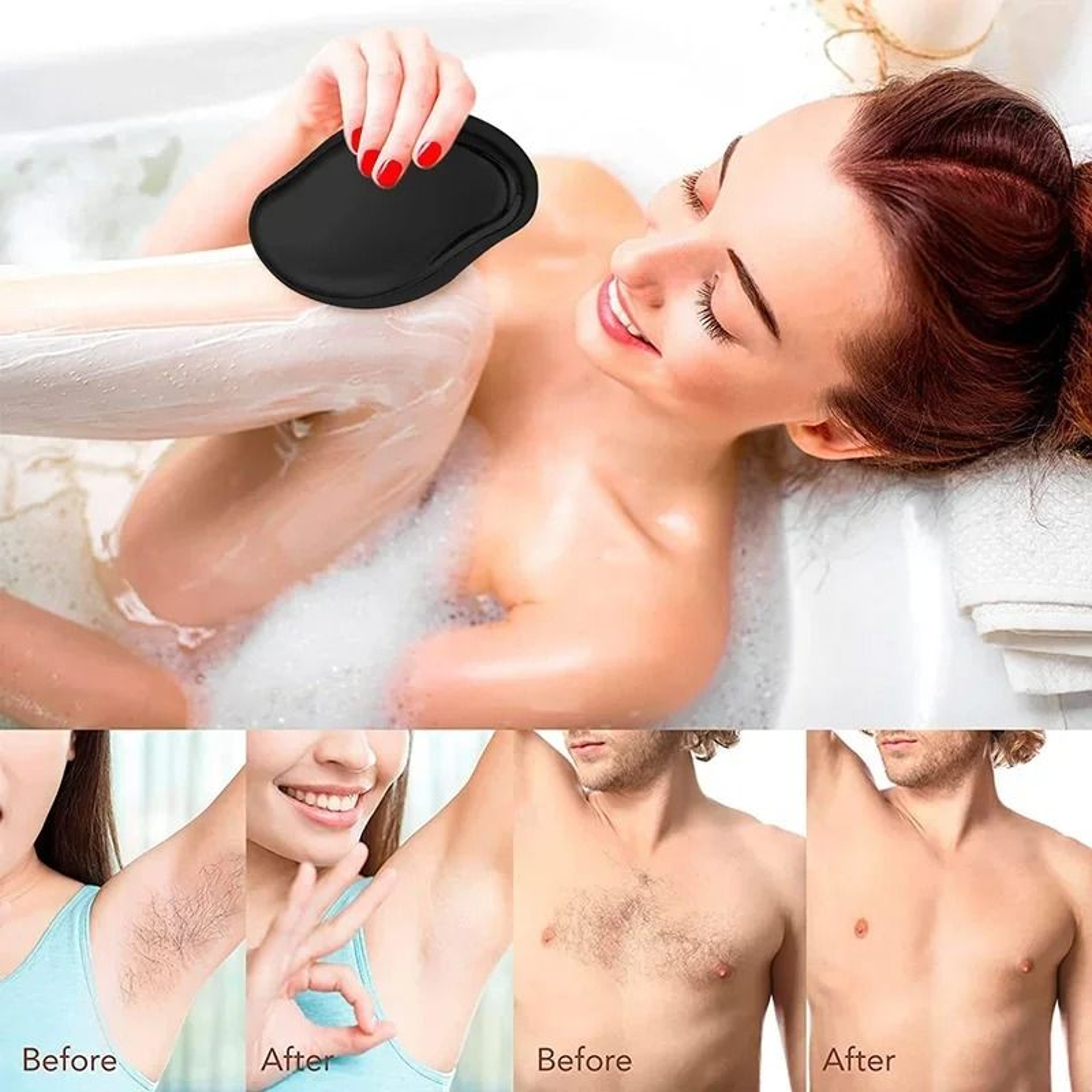 Nano Crystal Hair Removal Eraser For Gentle Exfoliation And Painless Depilation 0