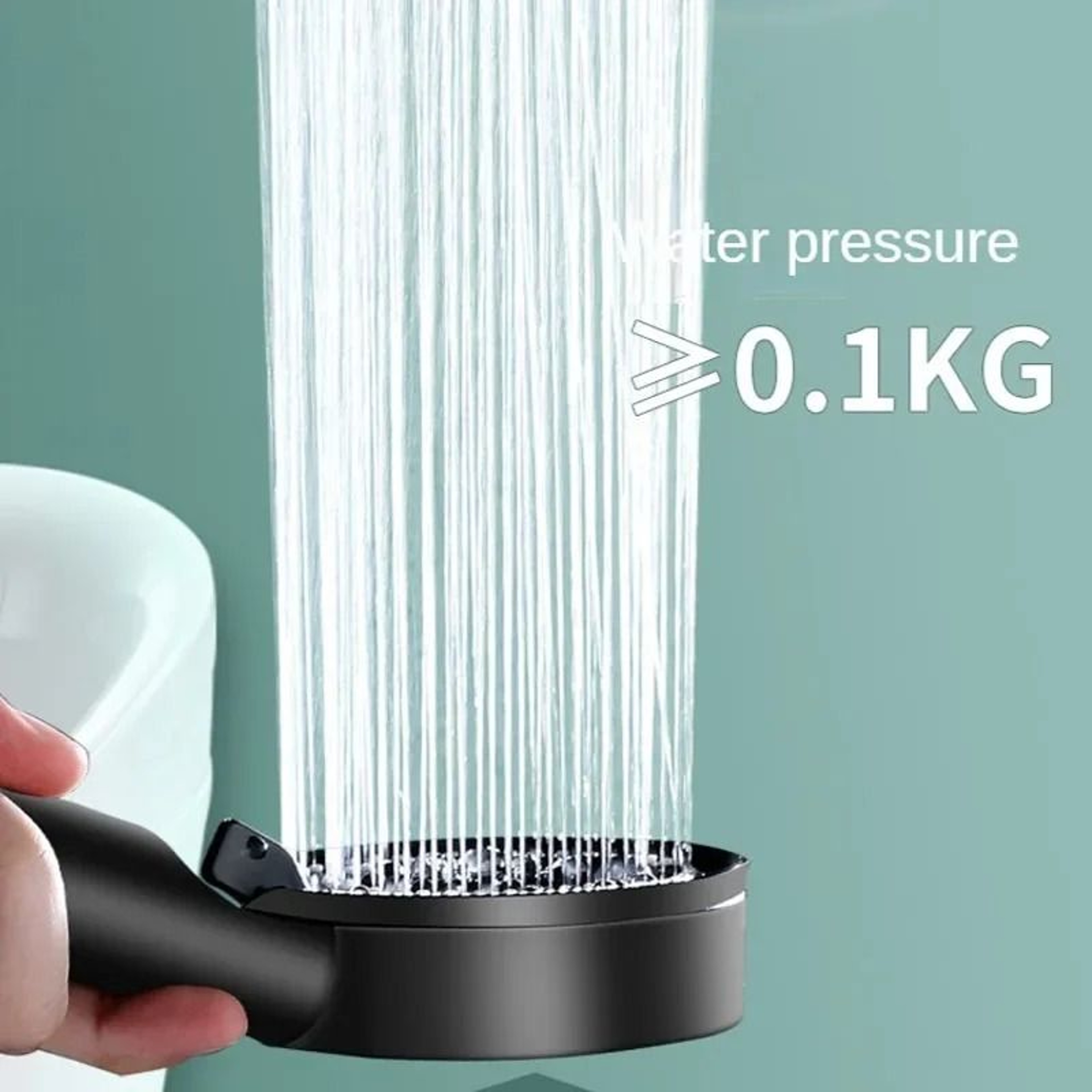 Water Saving High Pressure Shower Head With Adjustable Modes And One Key Stop 2