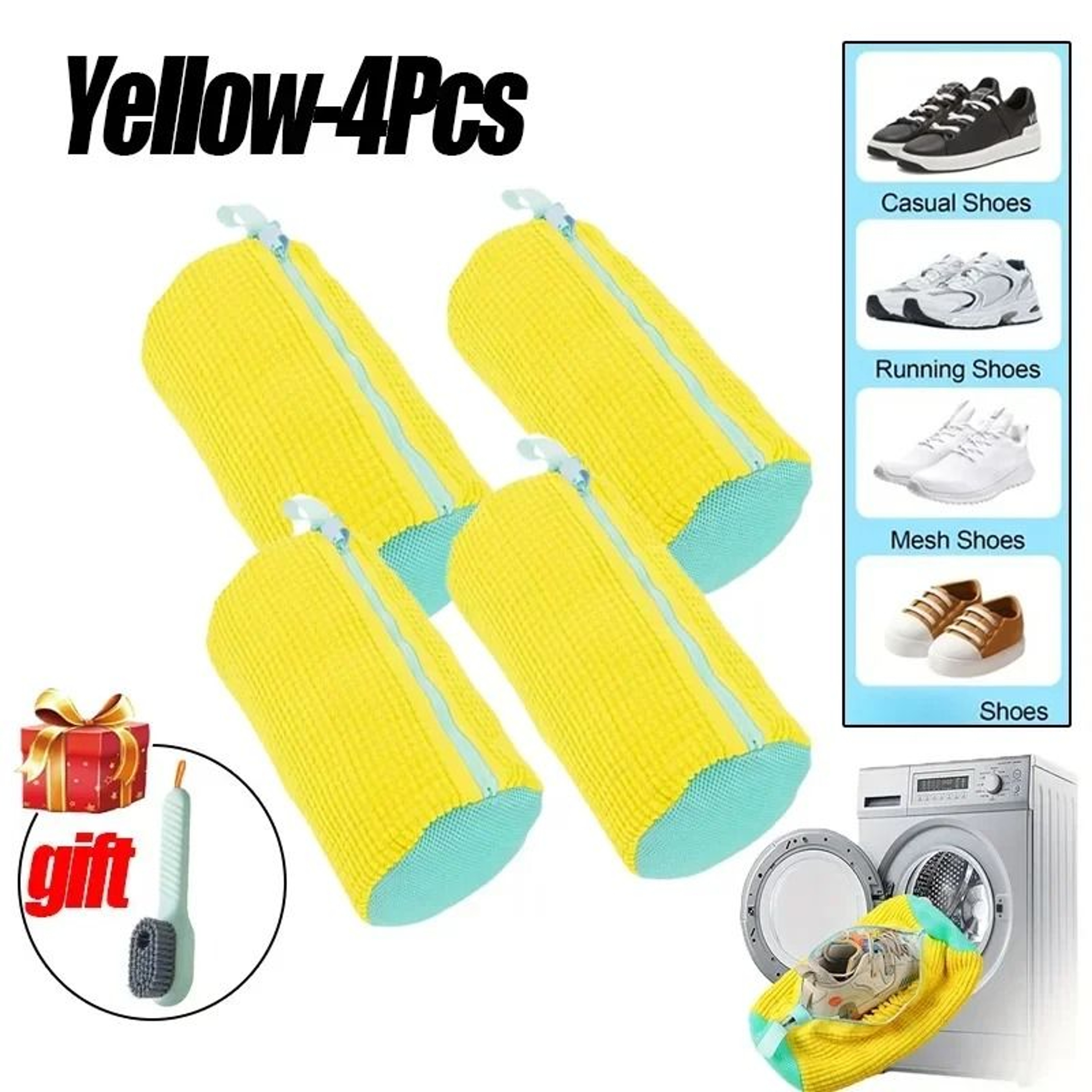 Machine Washable Shoe Laundry Bag With Soft Fiber Liner And Adjustable Strap 12