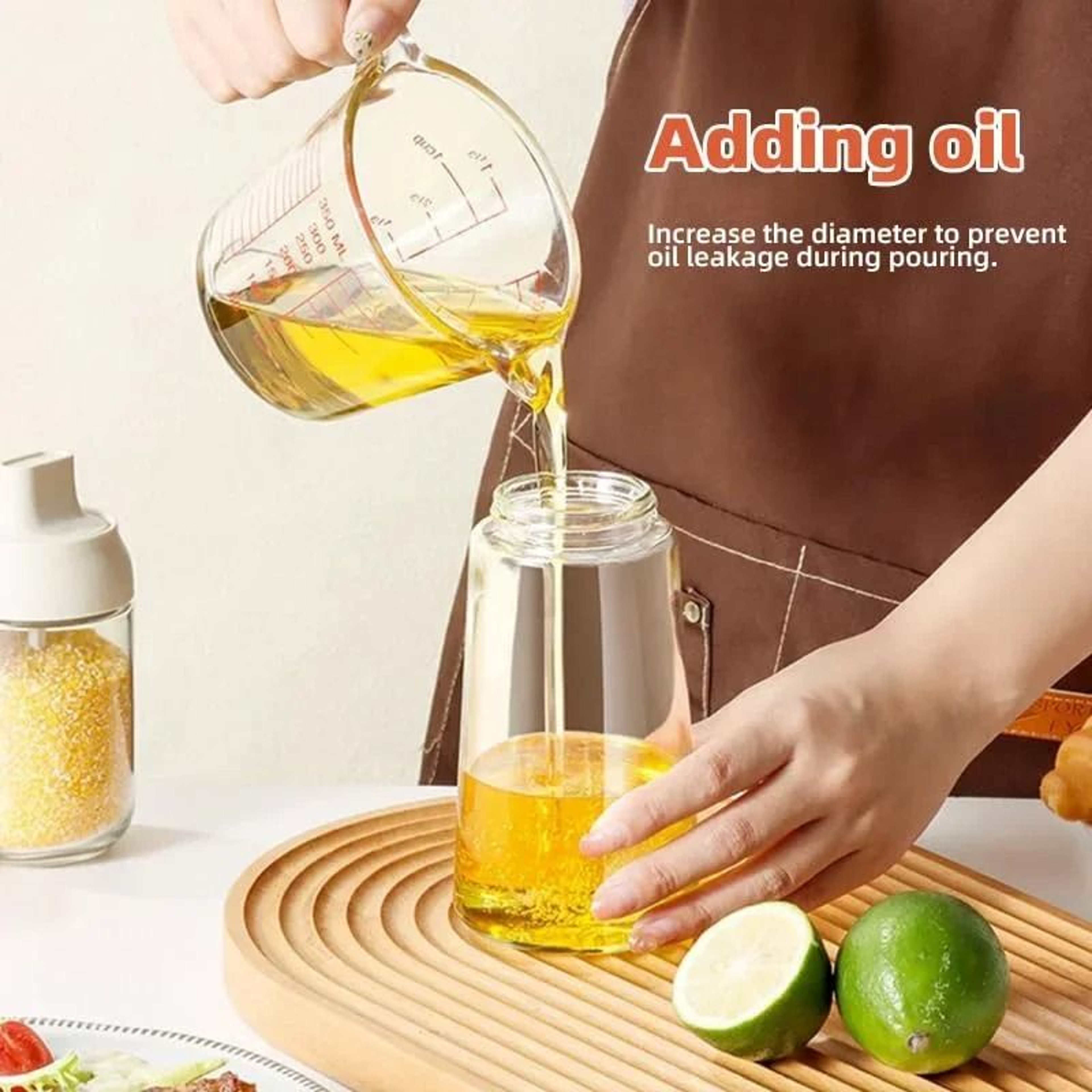 2 In 1 Oil Spray And Pour Dispenser Bottle For Cooking Baking And Air Frying 2
