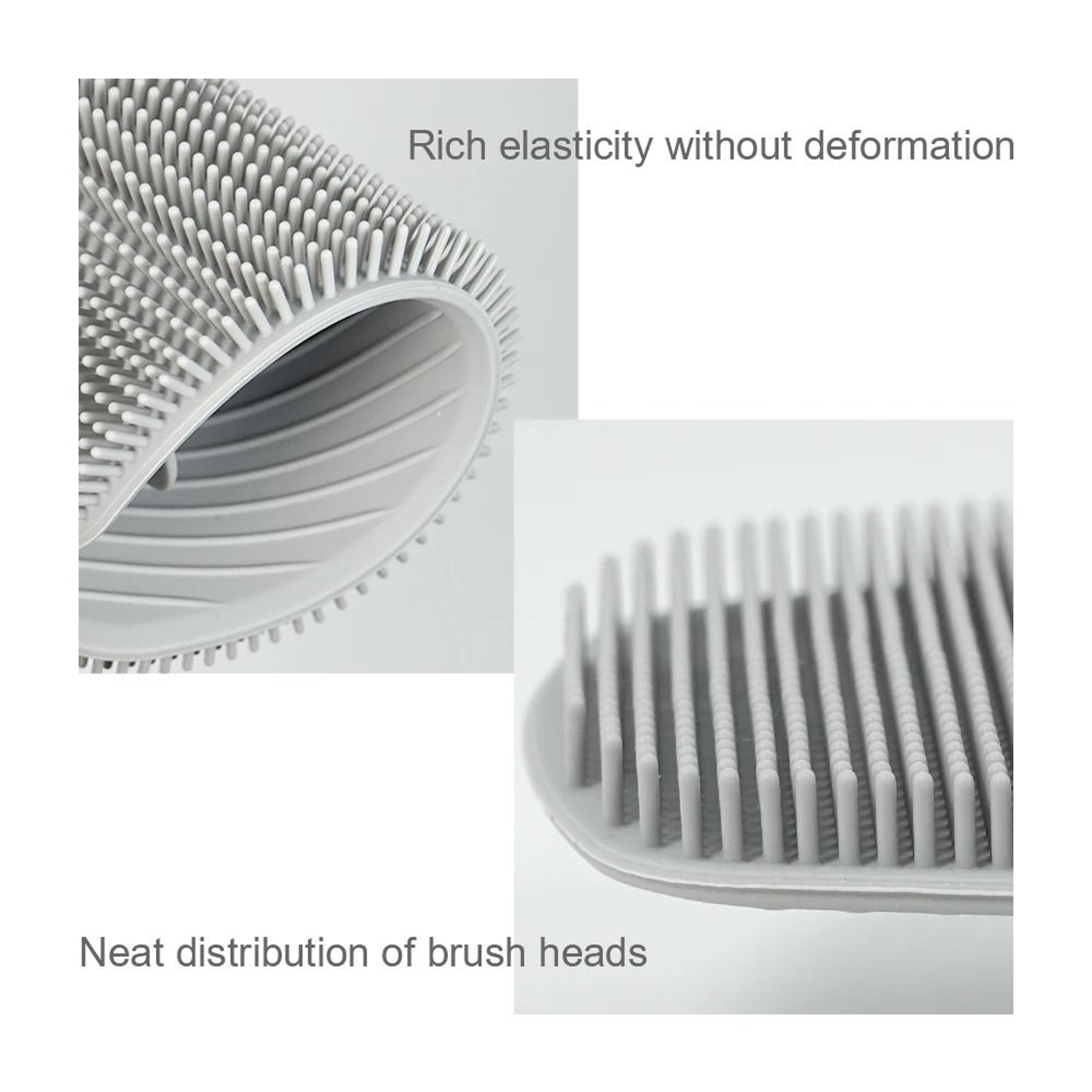 Exfoliating Silicone Body Scrubber With No Slip Handle For Deep Cleaning And Massage 3