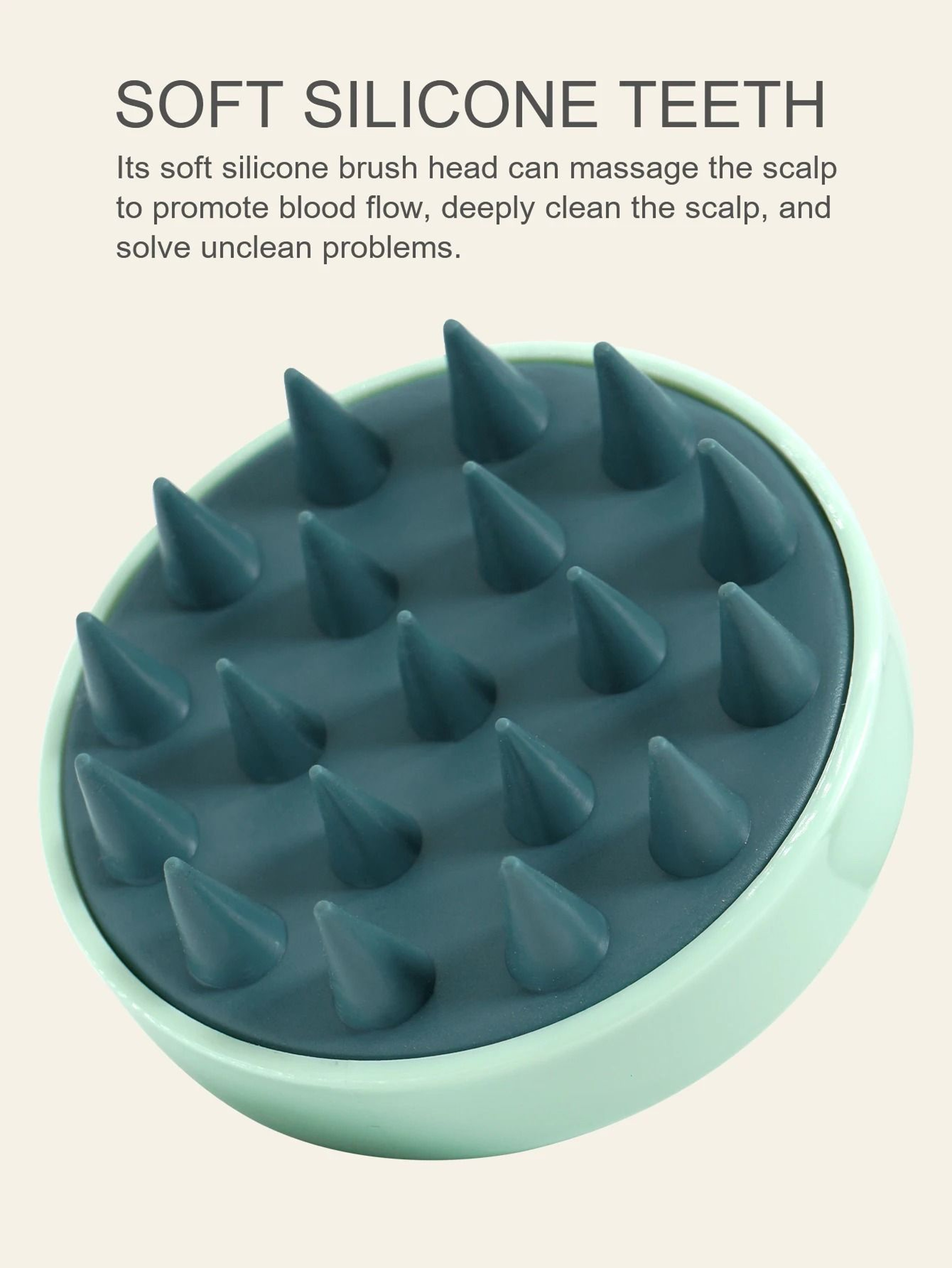 Silicone Scalp Massager Shampoo Brush For Hair Washing And Relaxing Head Massage 4