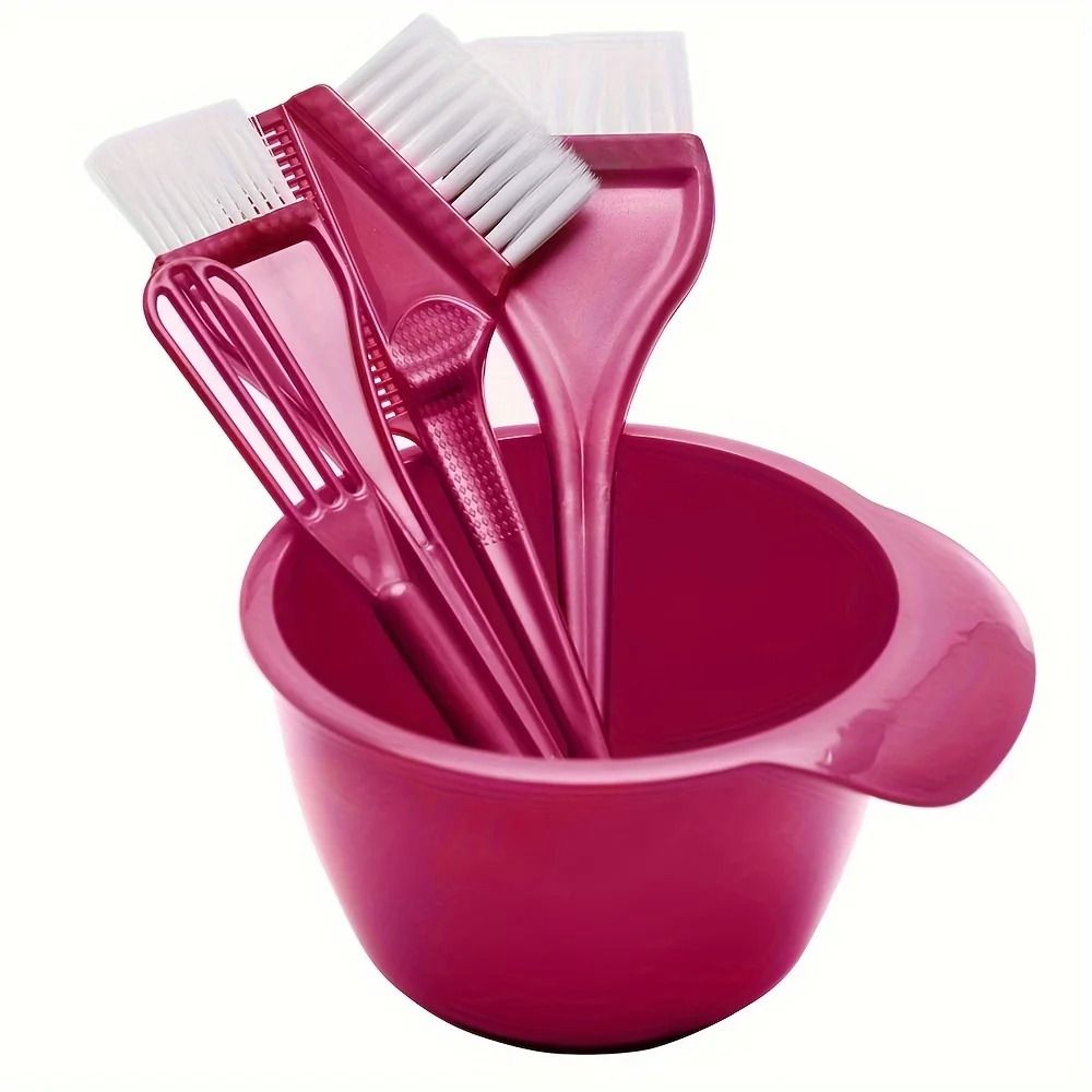 Hair Coloring Kit With Mixing Bowl Brushes Clips And Gloves For Salon Or Home Use 9