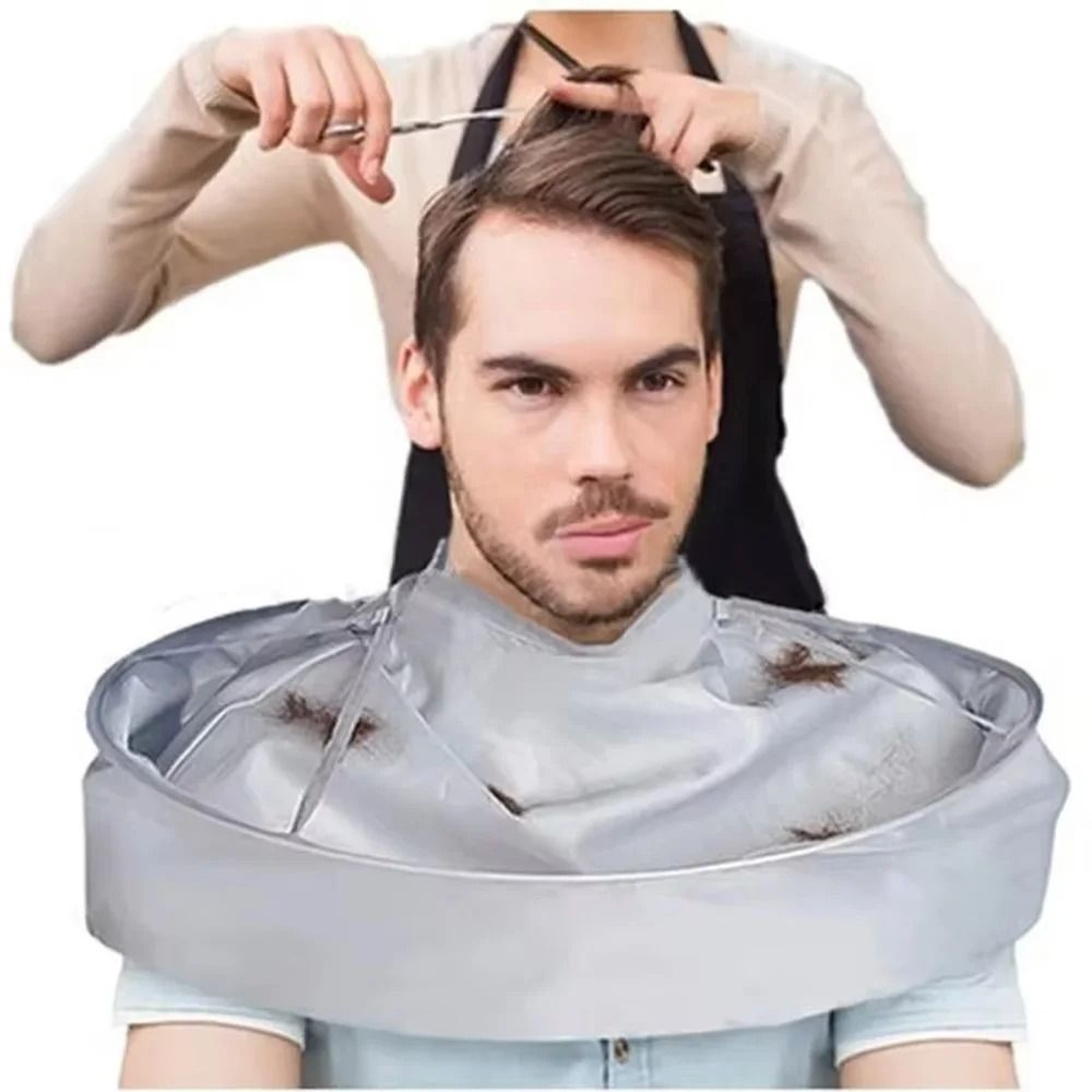 DIY Hairdressing Cloak Umbrella Cloak Hairdressing Shaving Cover Protective Apron 6