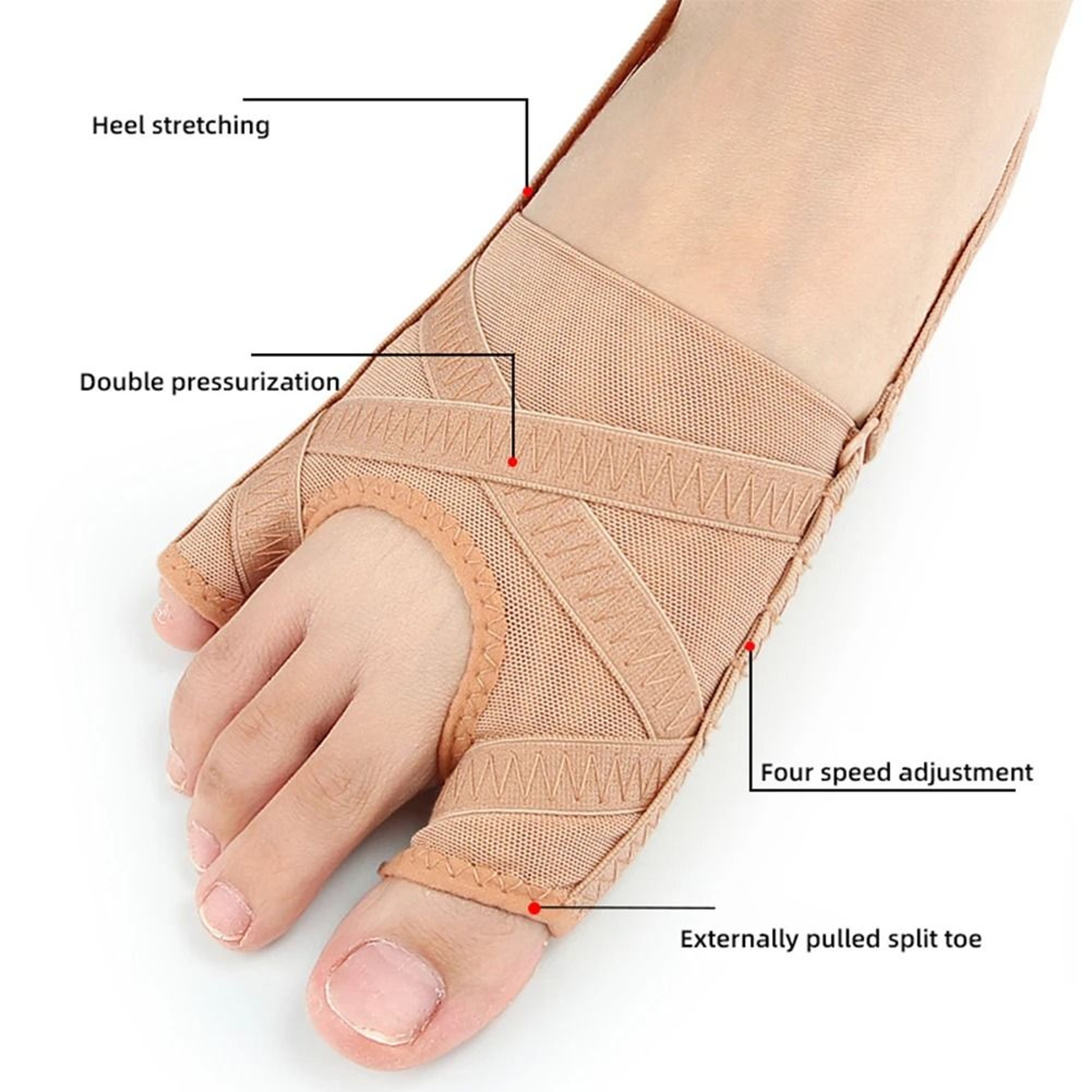 Fabric Corrector Breathable Adjustable Spacer Separator Toe Corrector 4