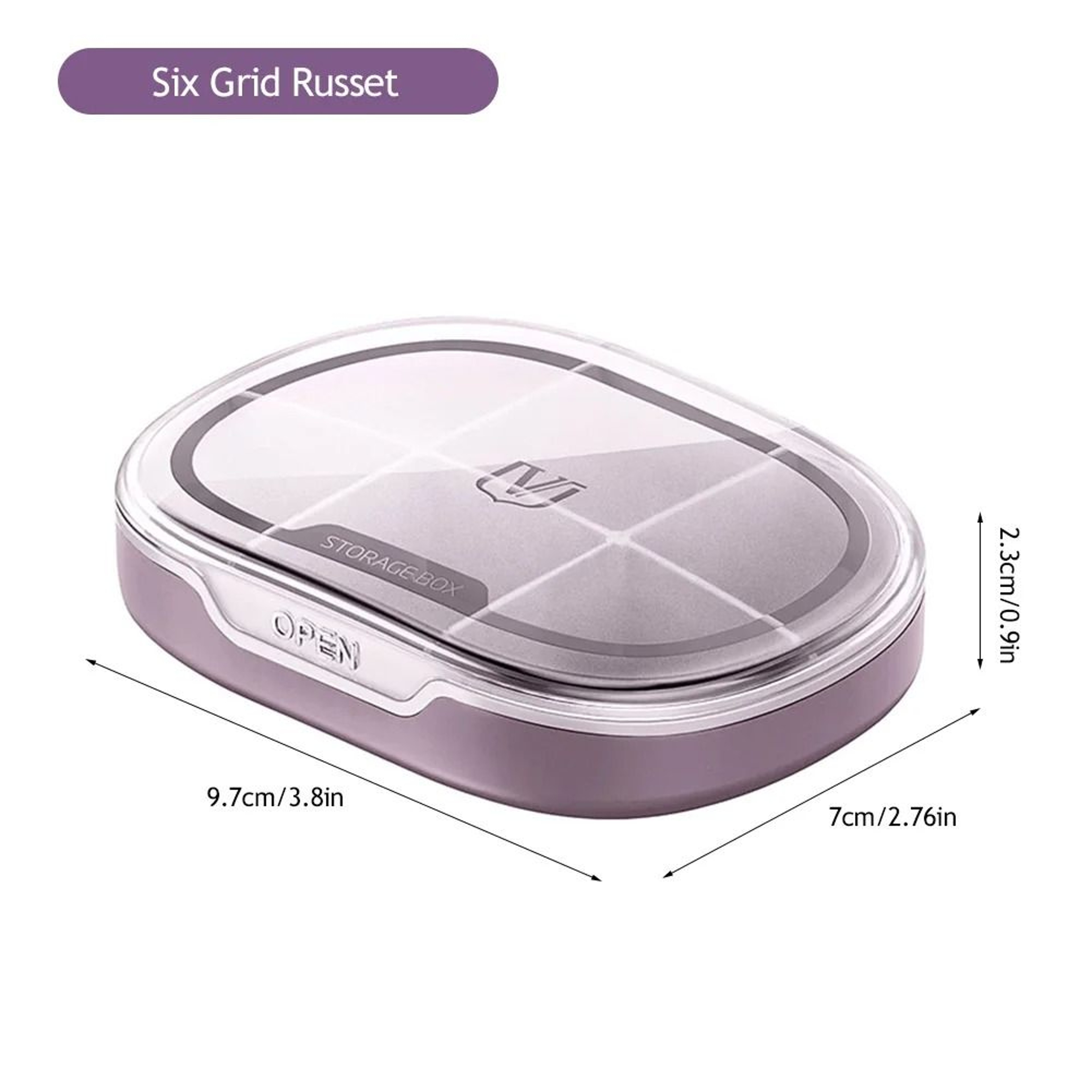 Portable Pill Storage Box With 4 Or 6 Grid Compartments For Travel And Daily Use 10
