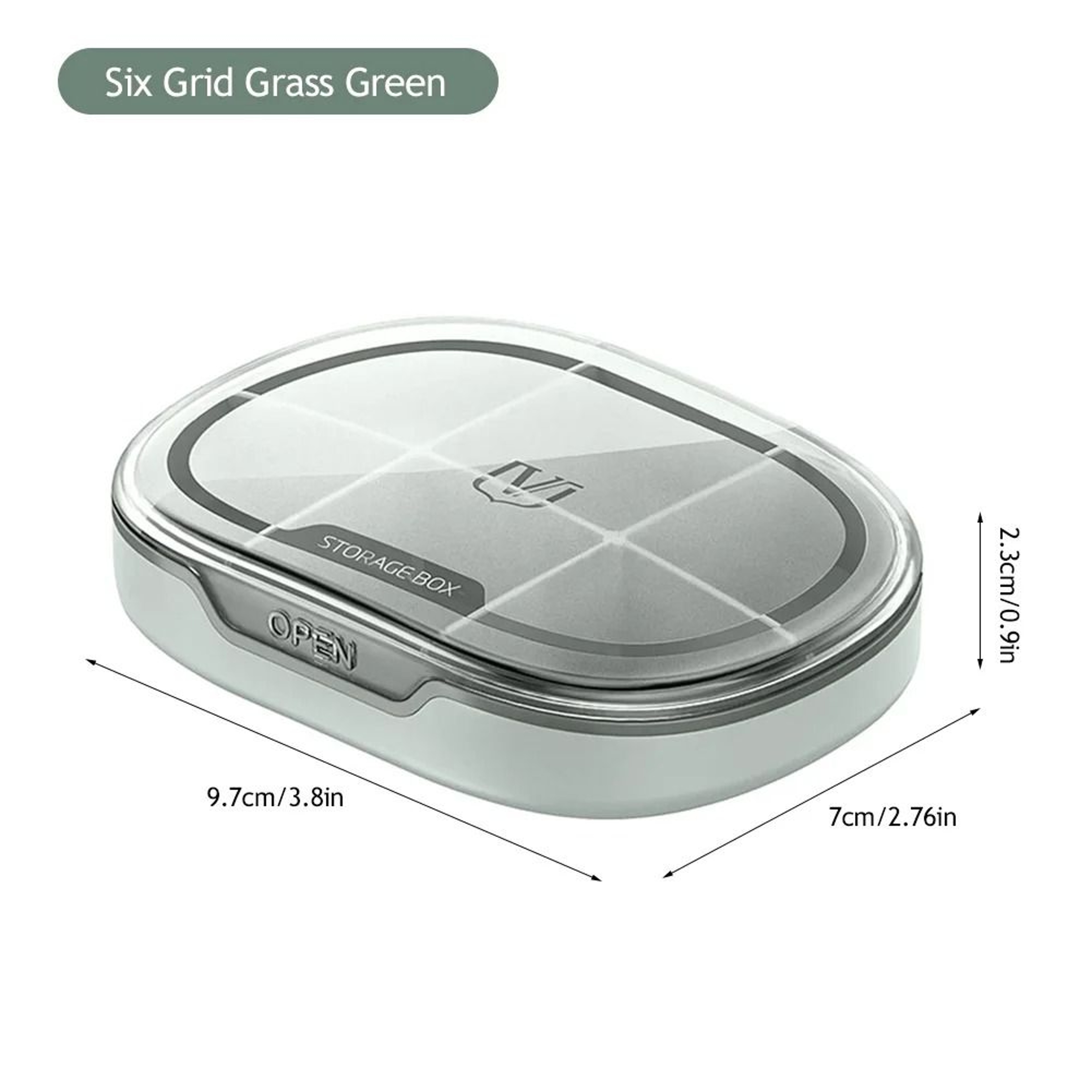 Portable Pill Storage Box With 4 Or 6 Grid Compartments For Travel And Daily Use 11