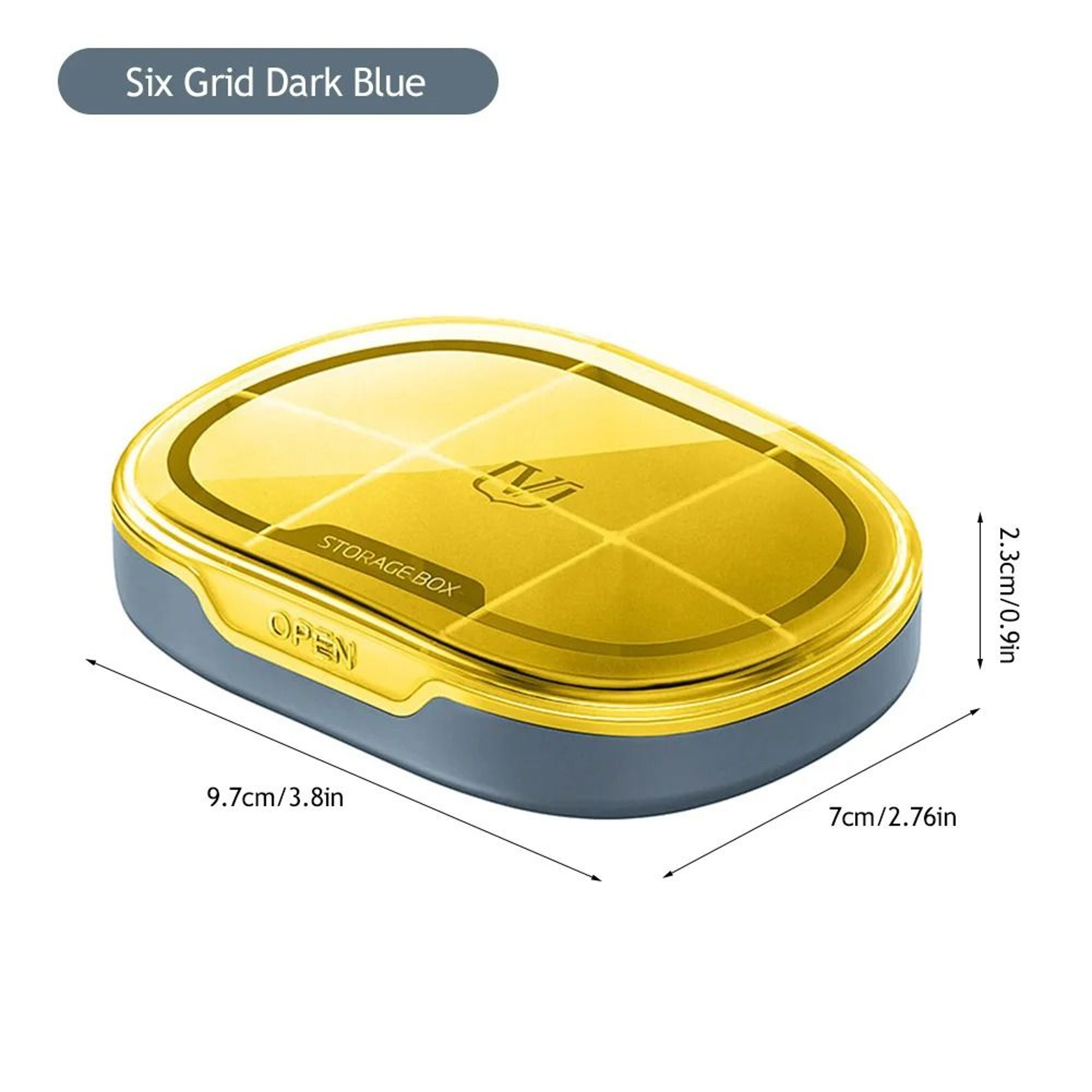 Portable Pill Storage Box With 4 Or 6 Grid Compartments For Travel And Daily Use 12