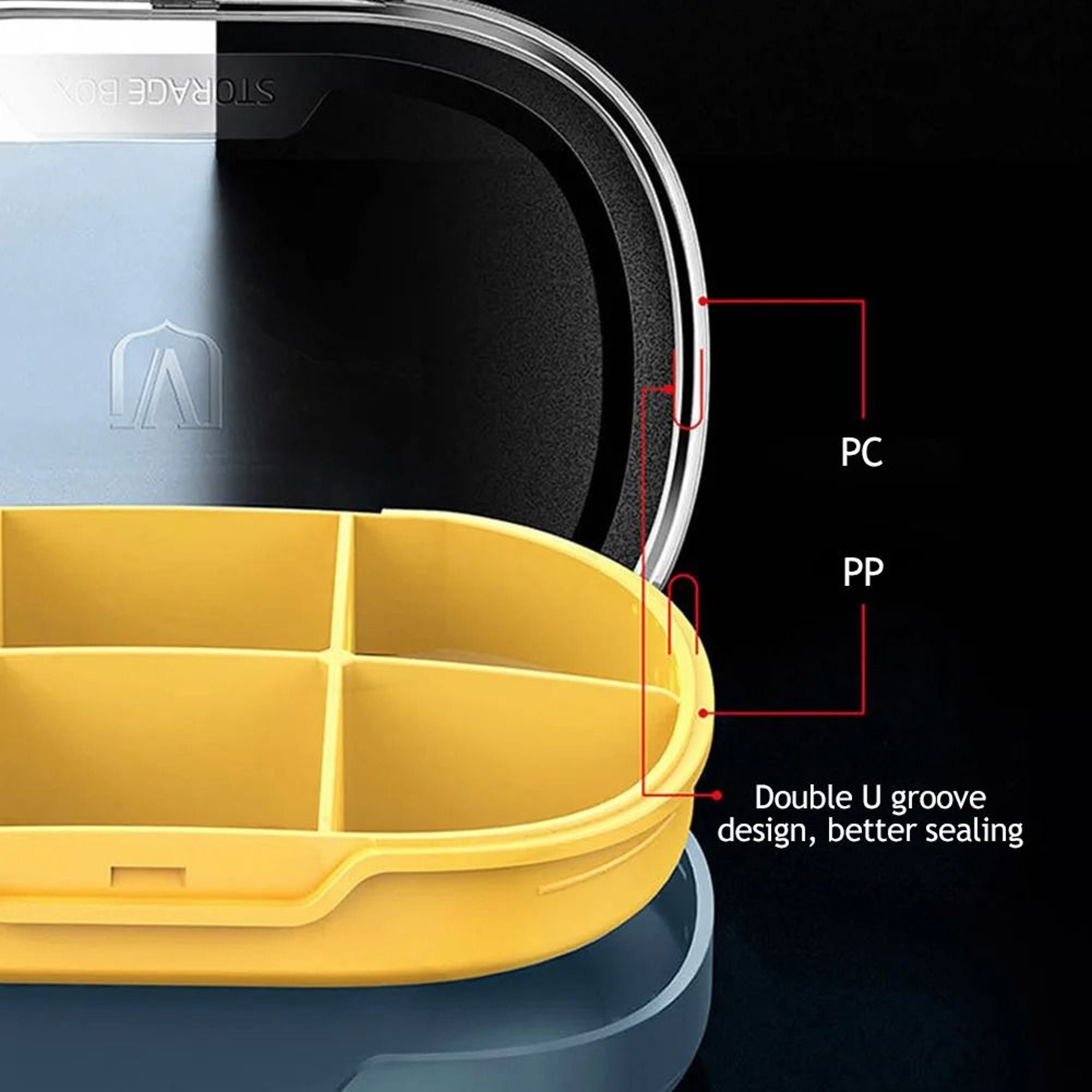 Portable Pill Storage Box With 4 Or 6 Grid Compartments For Travel And Daily Use 2