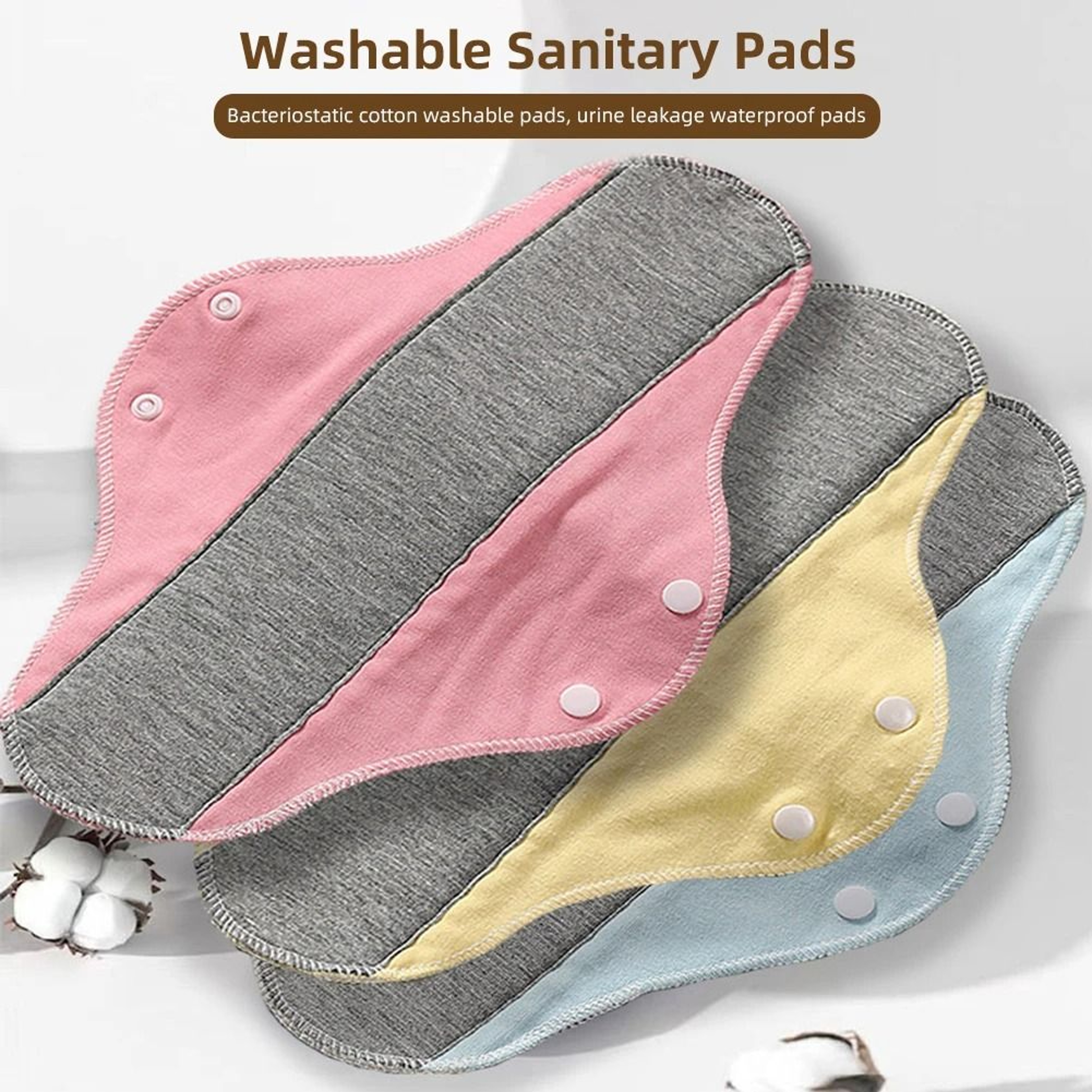 Reusable Organic Graphene Menstrual Pad With Leakproof Washable Design 0