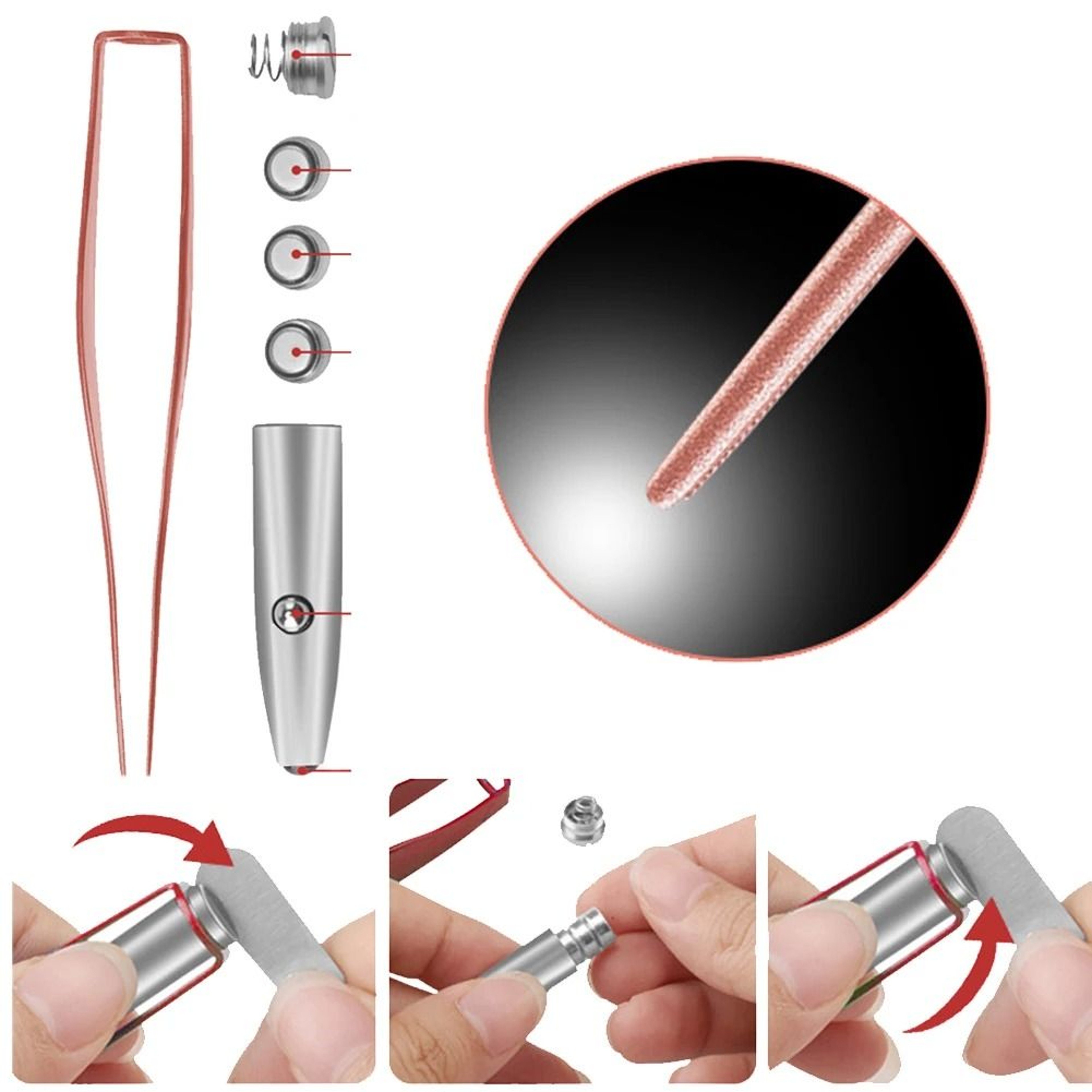 LED Light Ear Wax Remover Spoon For Gentle Kids Ear Care 2