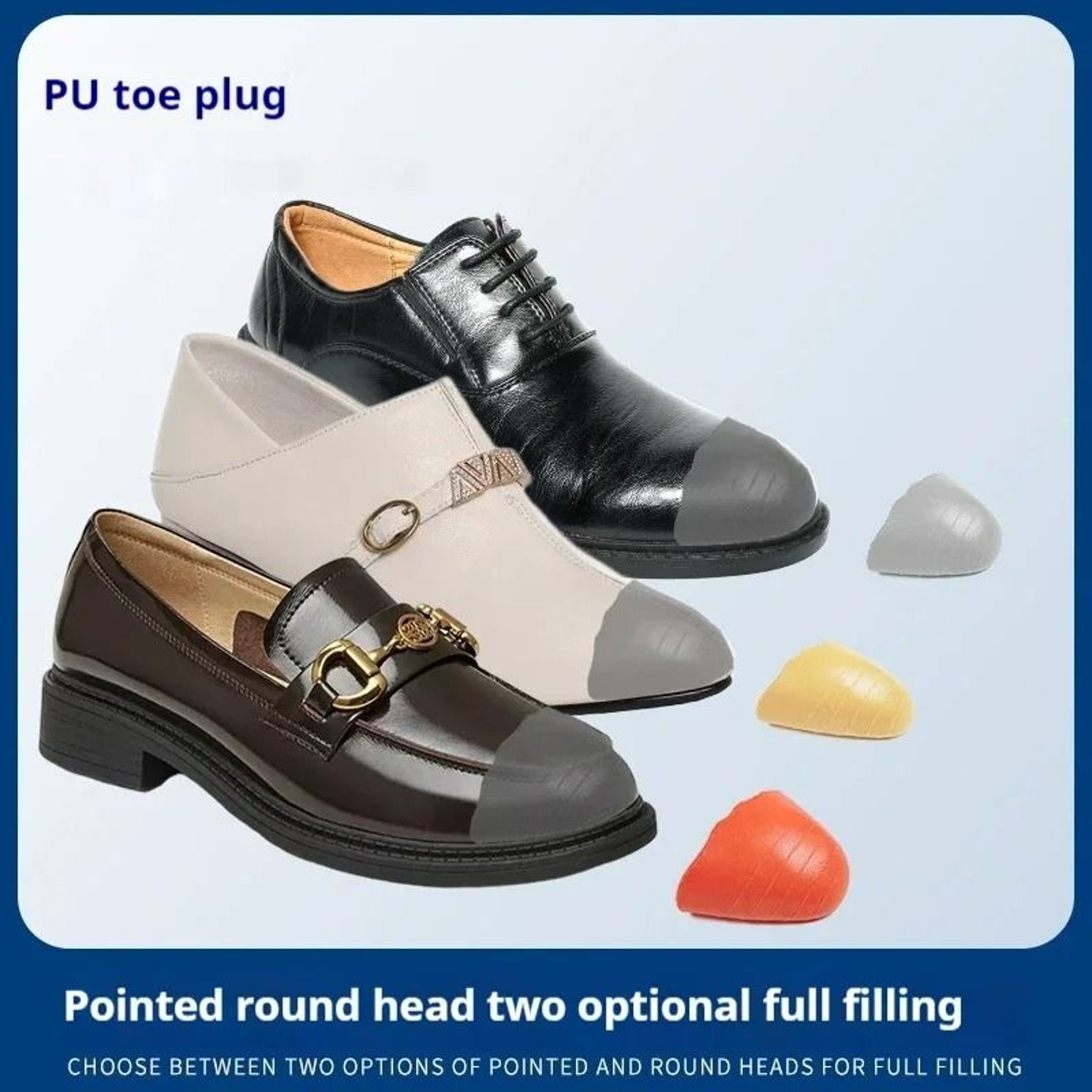 Soft Toe Plug Inserts For Shoes With Cushion Support And Adjustable Fit 1