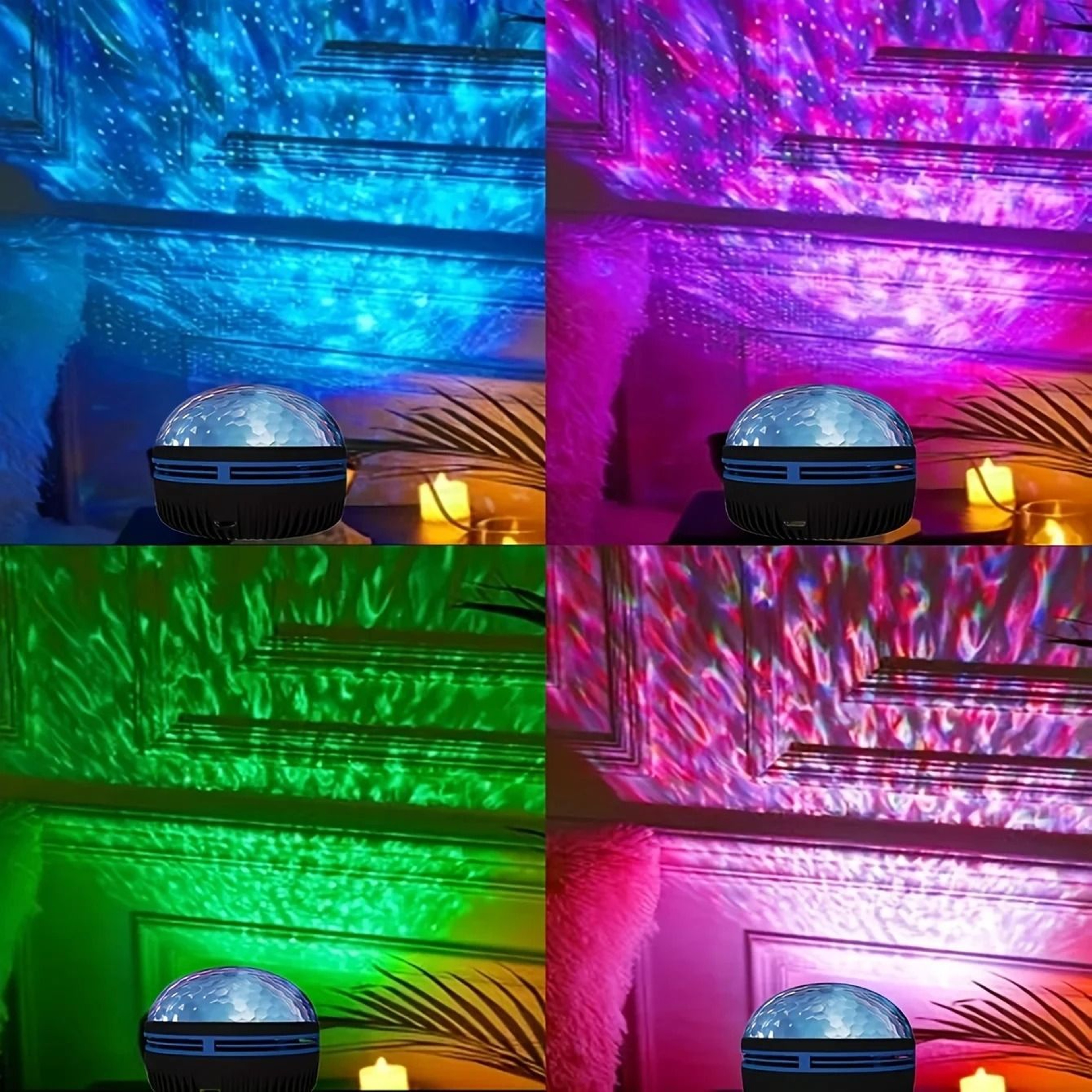 Star And Galaxy Projector Night Light With Ocean Wave Effects And 7 Color Patterns 1