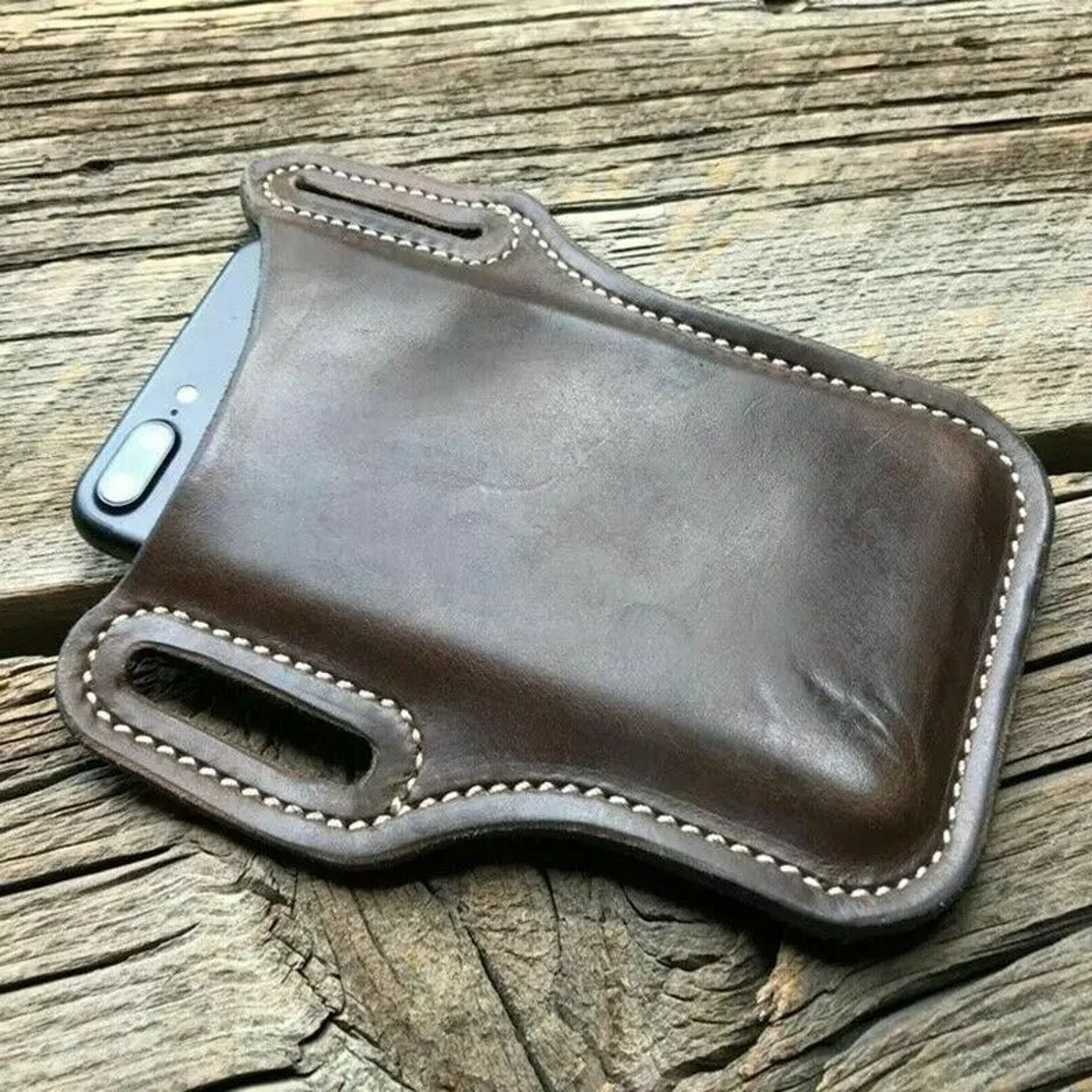 Mens PU Leather Phone Holster Waist Bag With Belt Loop For Travel And Everyday Carry 1