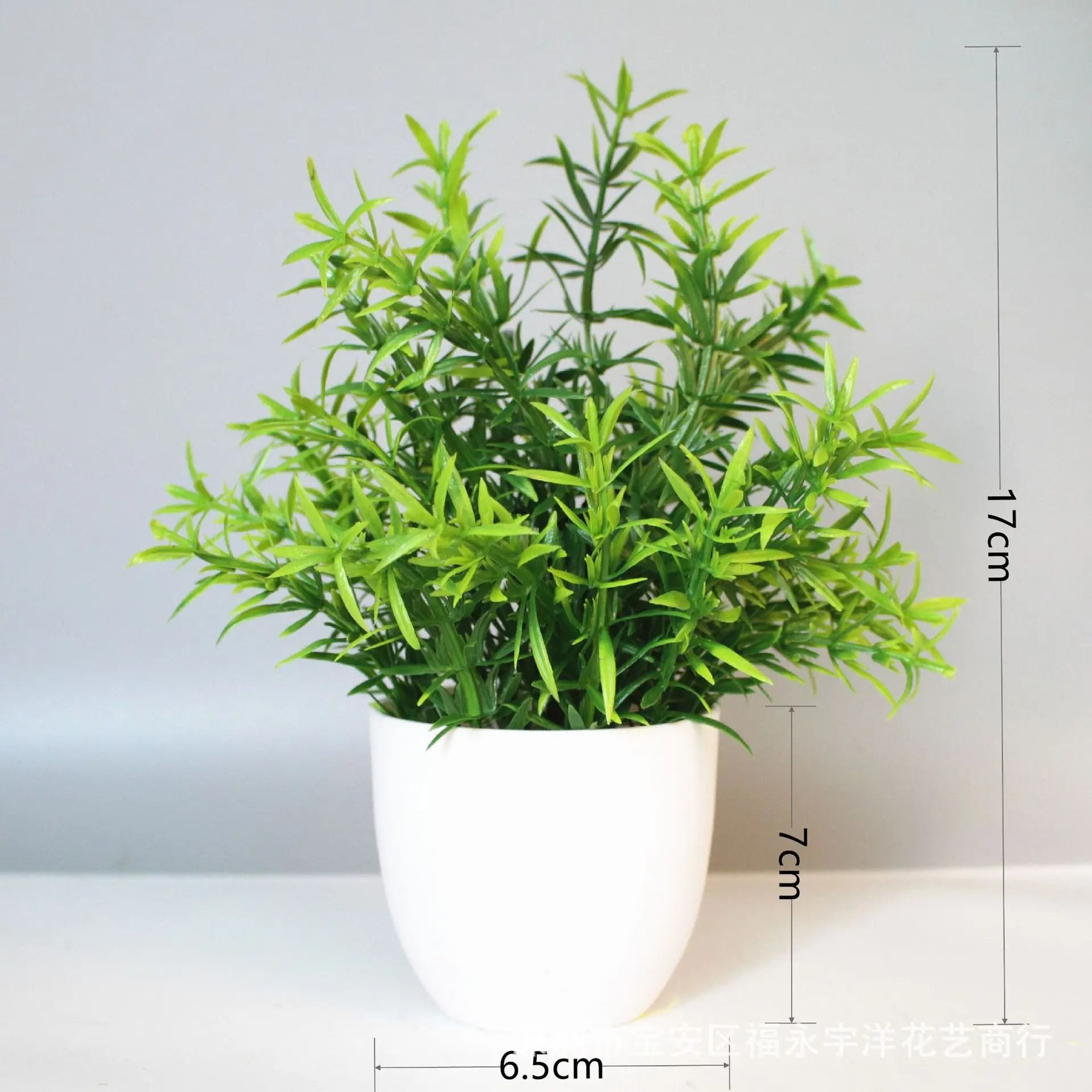 Artificial Potted Plant Desktop Home Office Shelf Decor 9