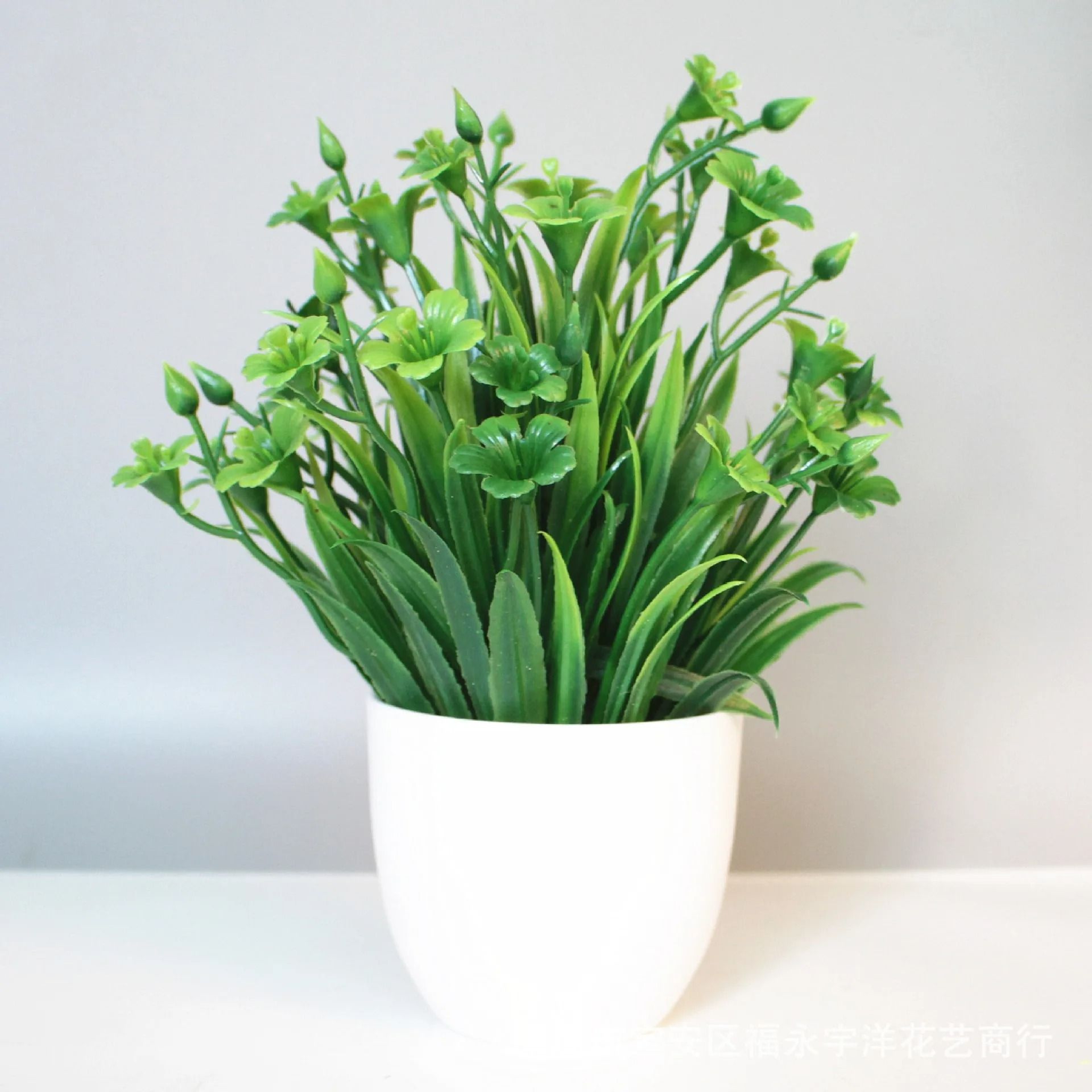 Artificial Potted Plant Desktop Home Office Shelf Decor 11