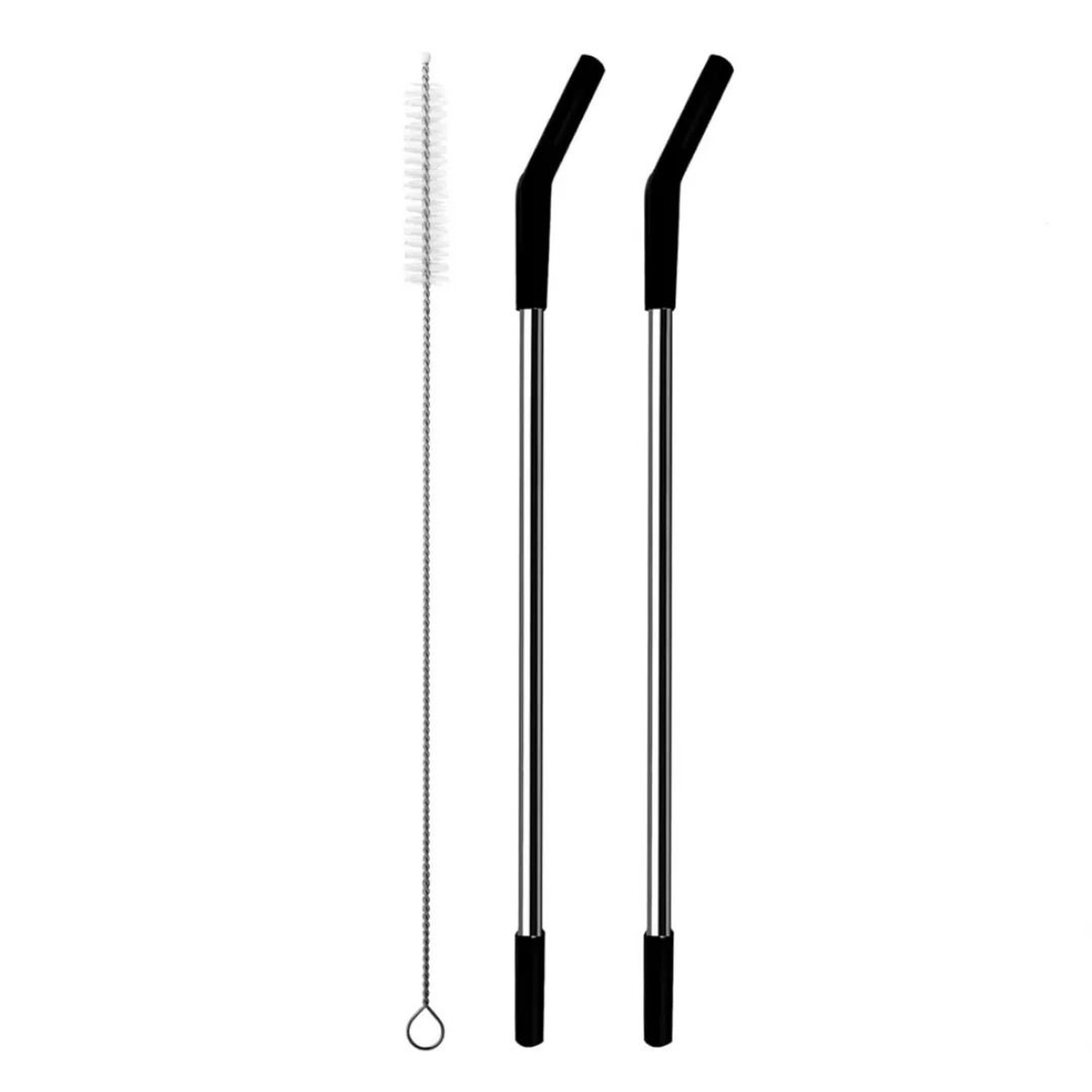 Stainless Steel Straw With Silicone Tip Replacement Set For Tumbler Cups 1