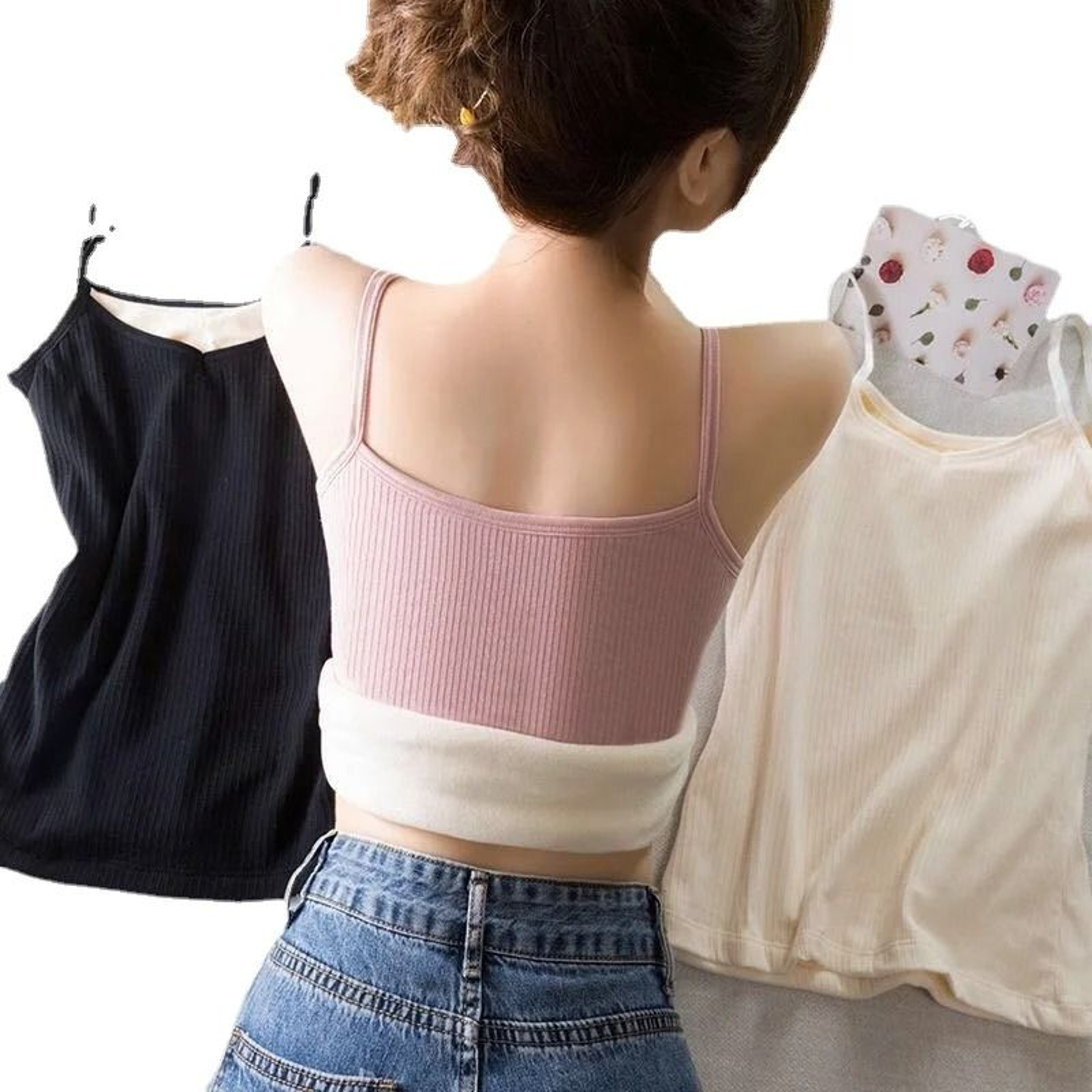 Women Winter Warm Underwear Thermal Sleeveless Velvet Top 3